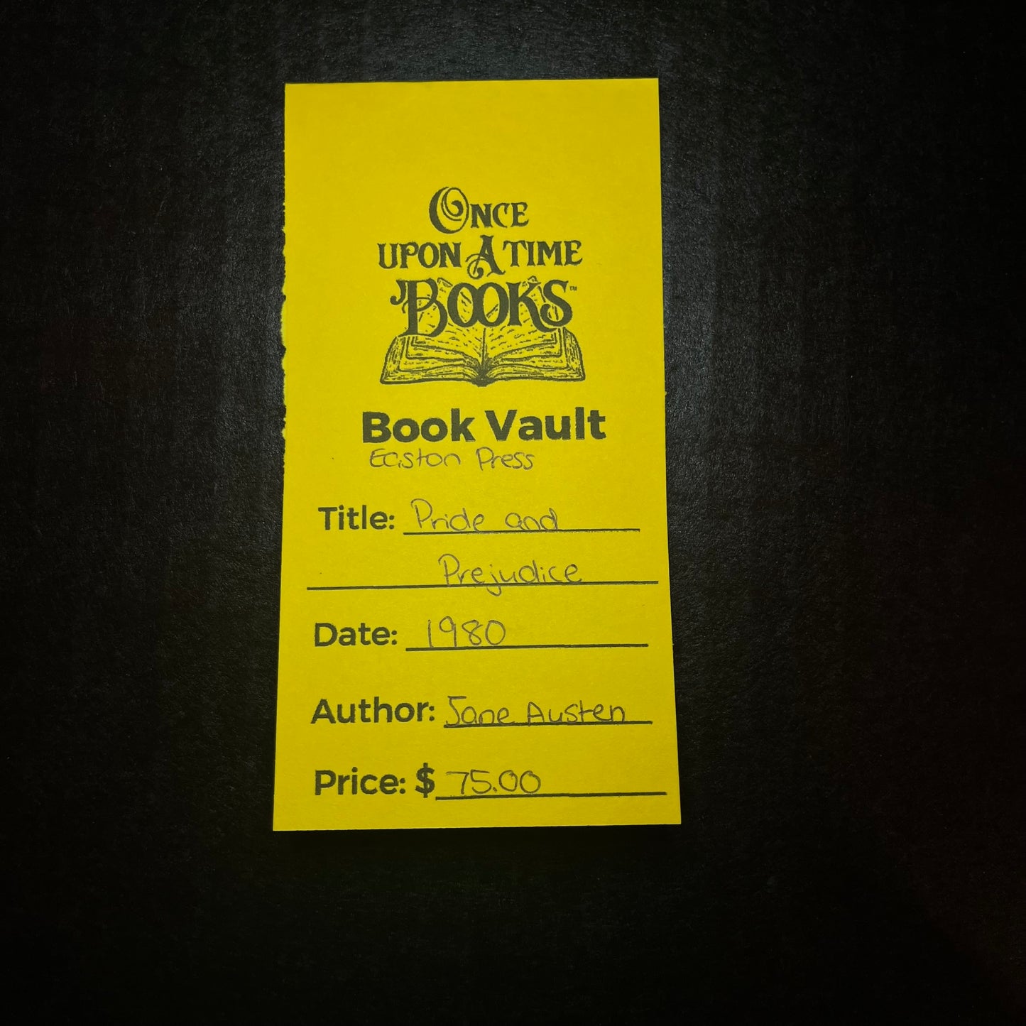 Pride and Prejudice - Jane Austin - Easton Press - 1980