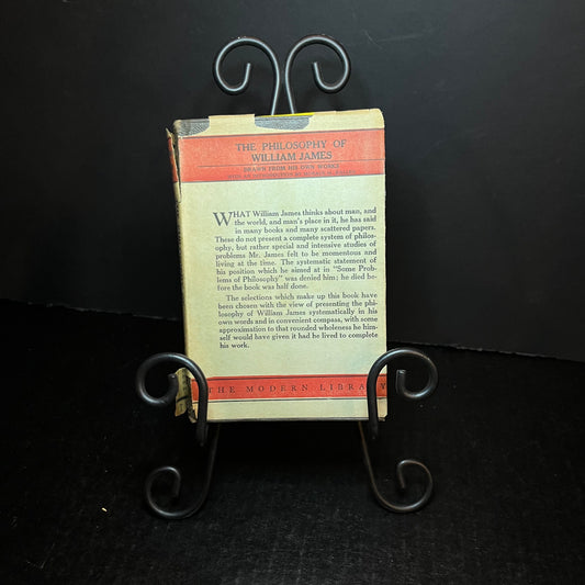 The Philosophy of William James - William James - Scarce - 1931