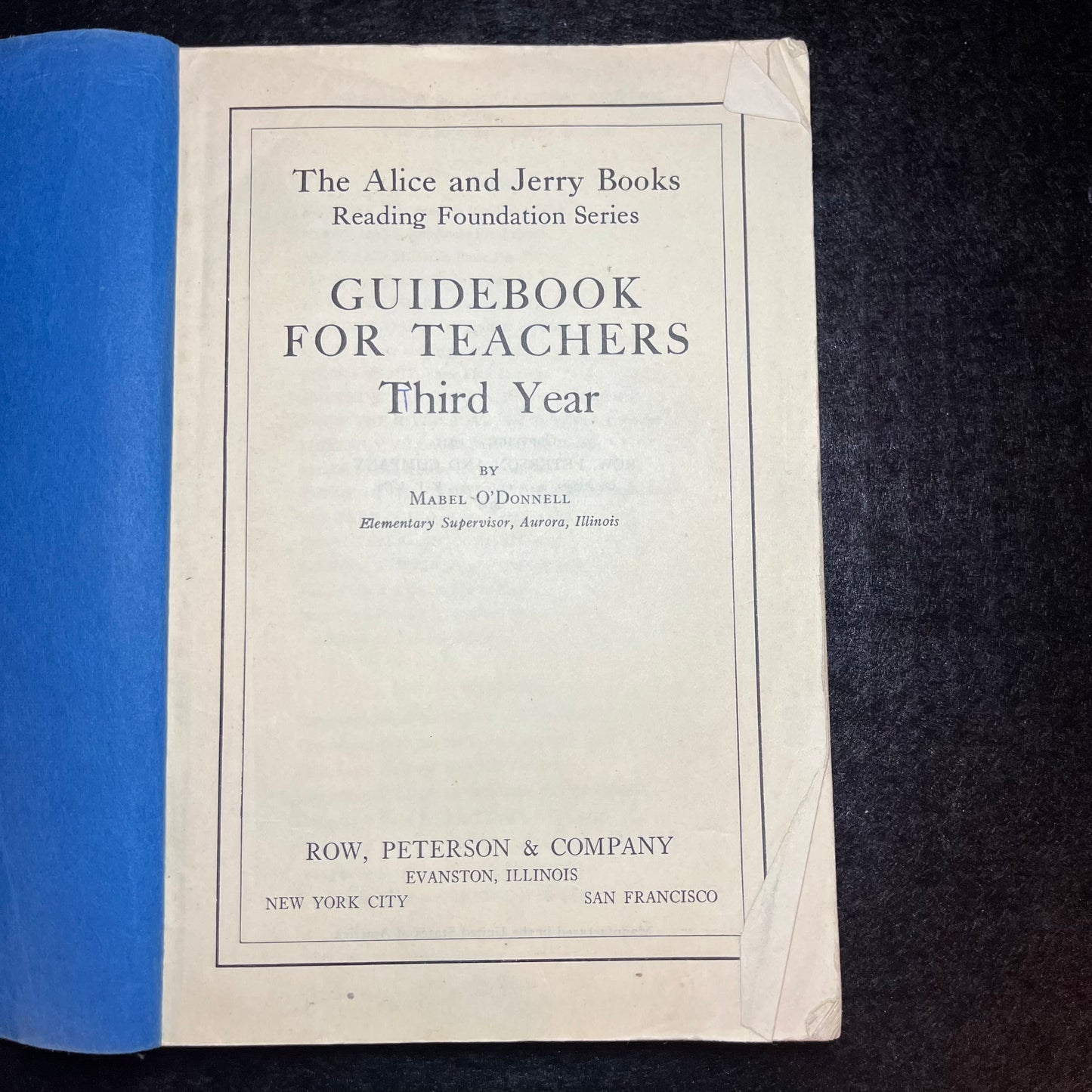 Guidebook for the Teachers - Mabel O'Donnell - Alice and Jerry Books - 1941
