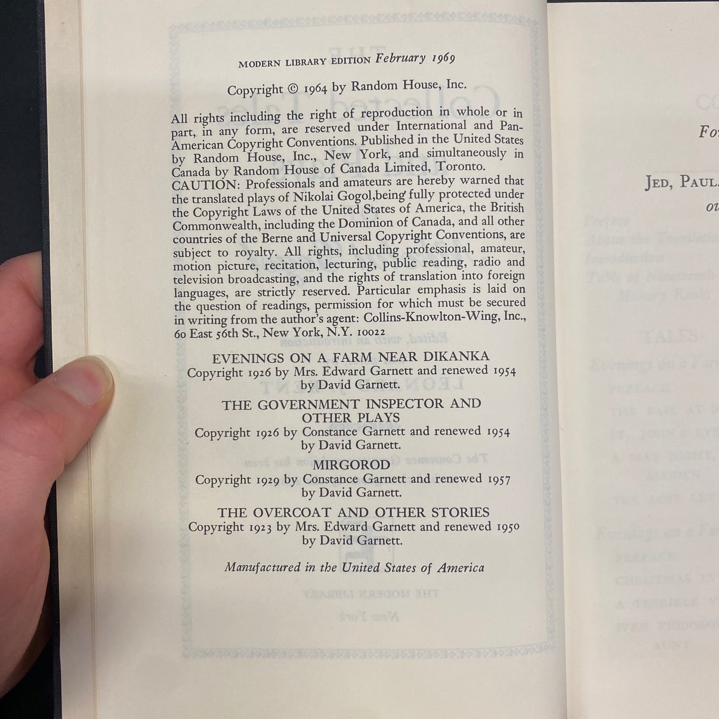 The Collected Tales and Plays of Nikolai Gogol - Nikolai Gogol - Scarce - 1969
