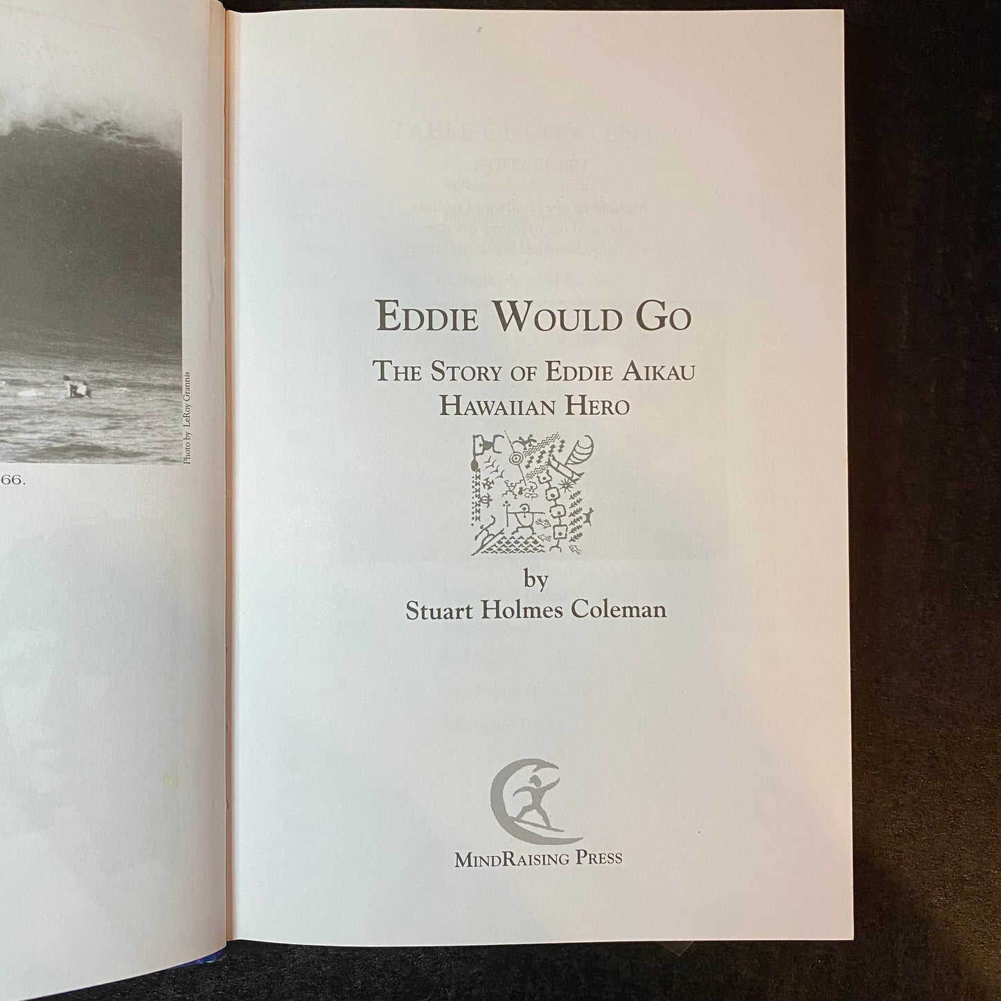 Eddie Would Go - Stuart Holmes Coleman - Signed - 2002