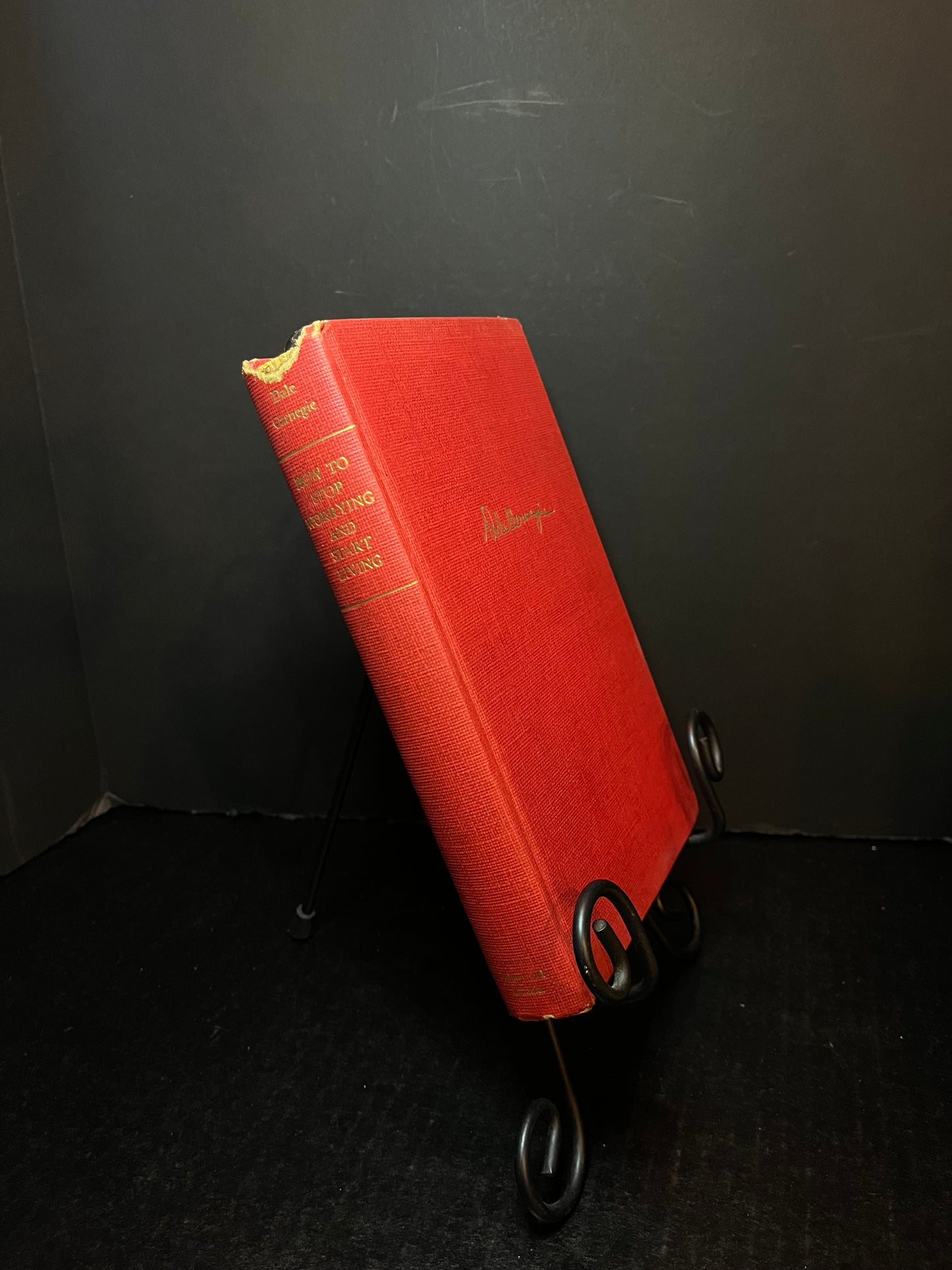 How To Stop Worrying and Start Living - Dale Carnegie - Signed x2 - 1st Edition - 1948