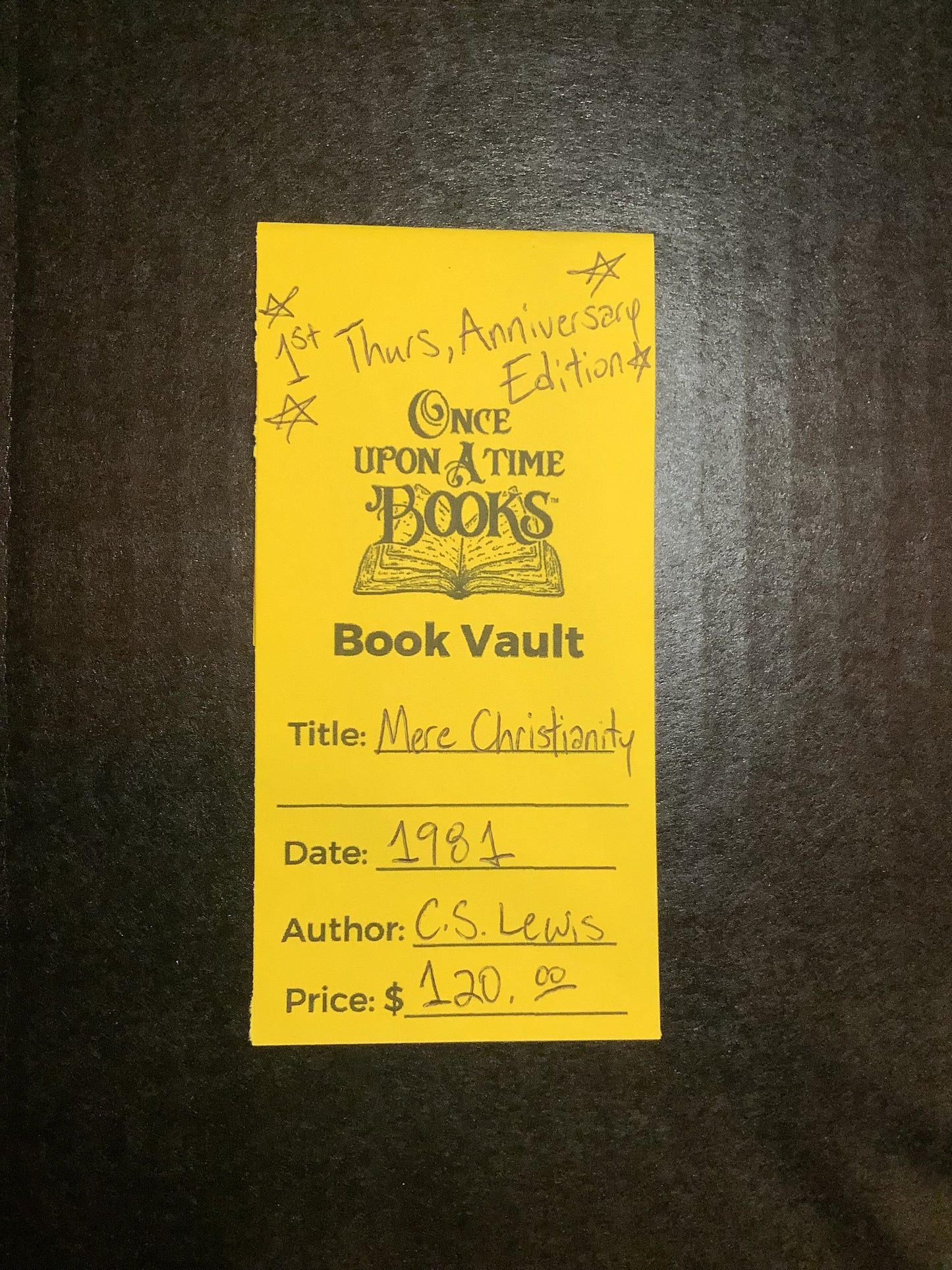 Mere Christianity - C. S. Lewis - 1st Thus - Anniversary Edition - 1981