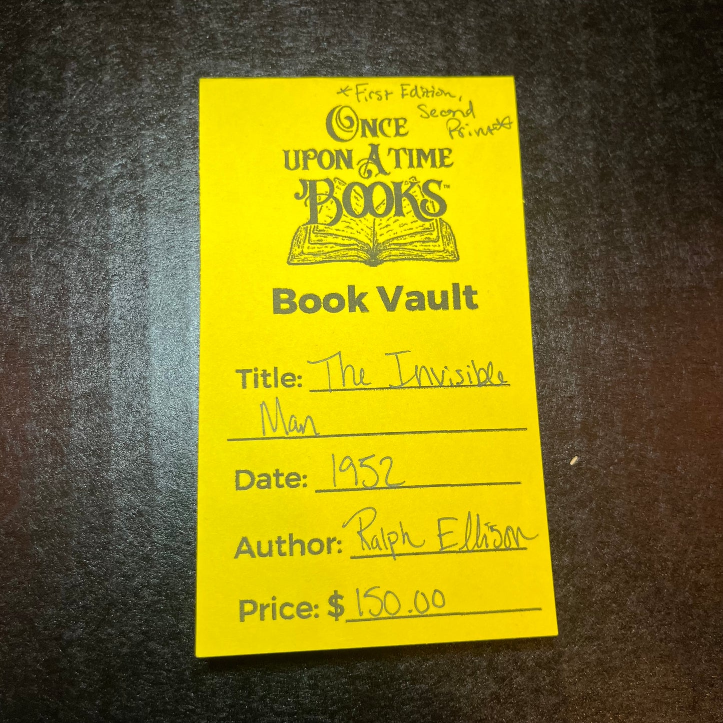 The Invisible Man - Ralph Ellison - First Edition Second Print - 1952