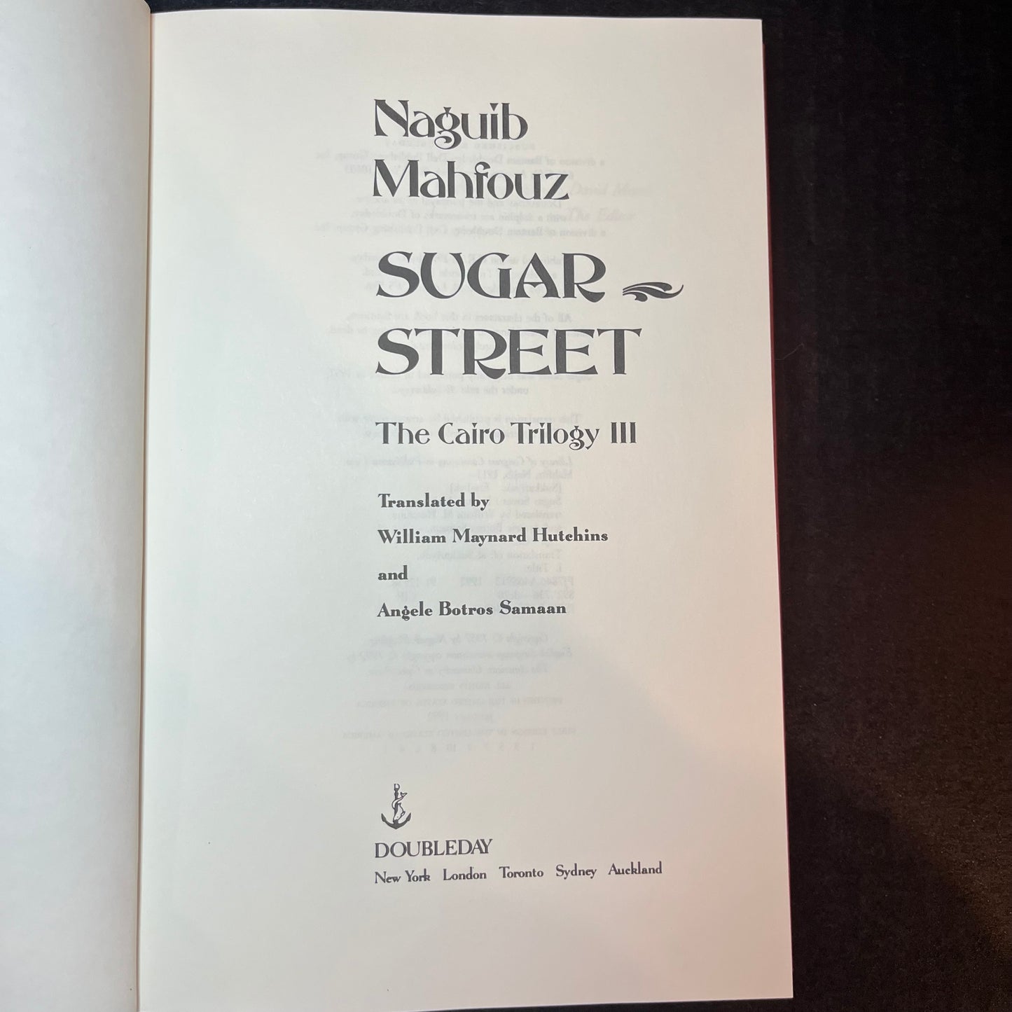 Sugar Street - Naguib Mahfouz - 1st Thus Edition - 1992