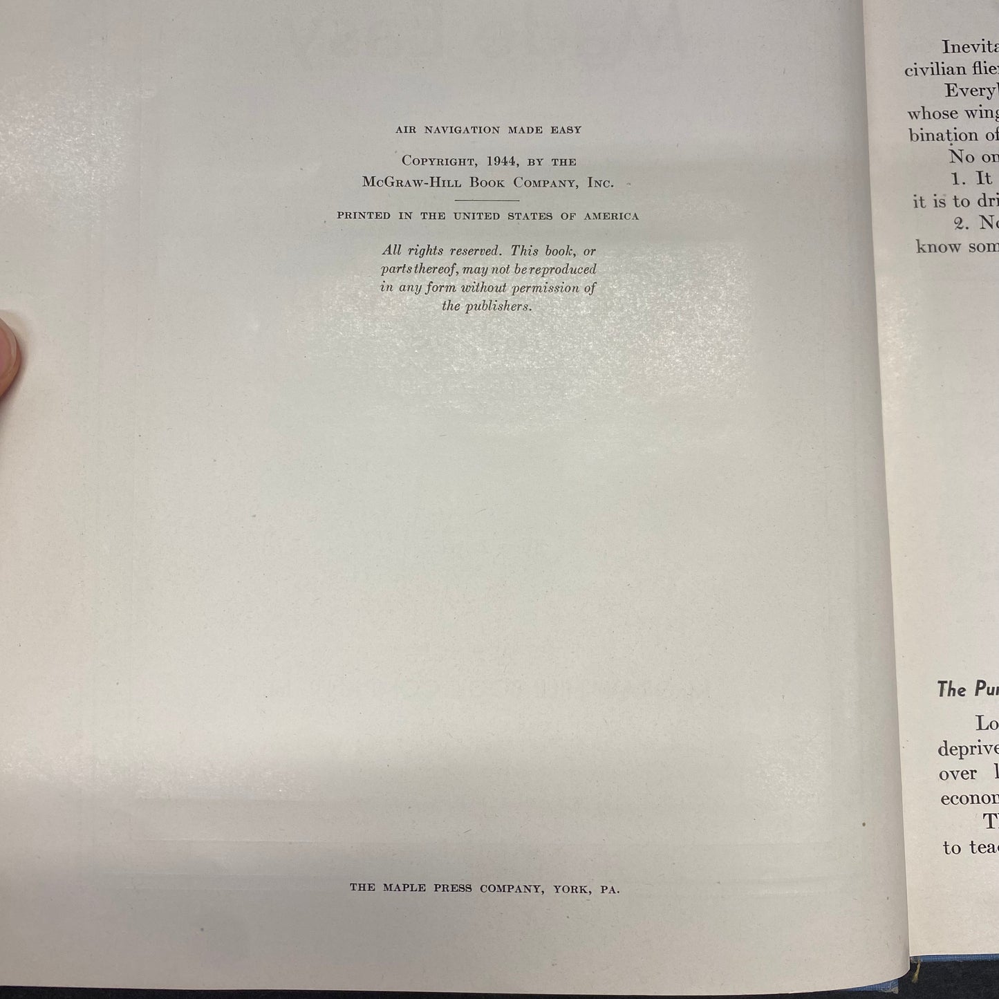 Air Navigation Made Easy - James Naidich and Harry Schor - 1st Edition - 1944