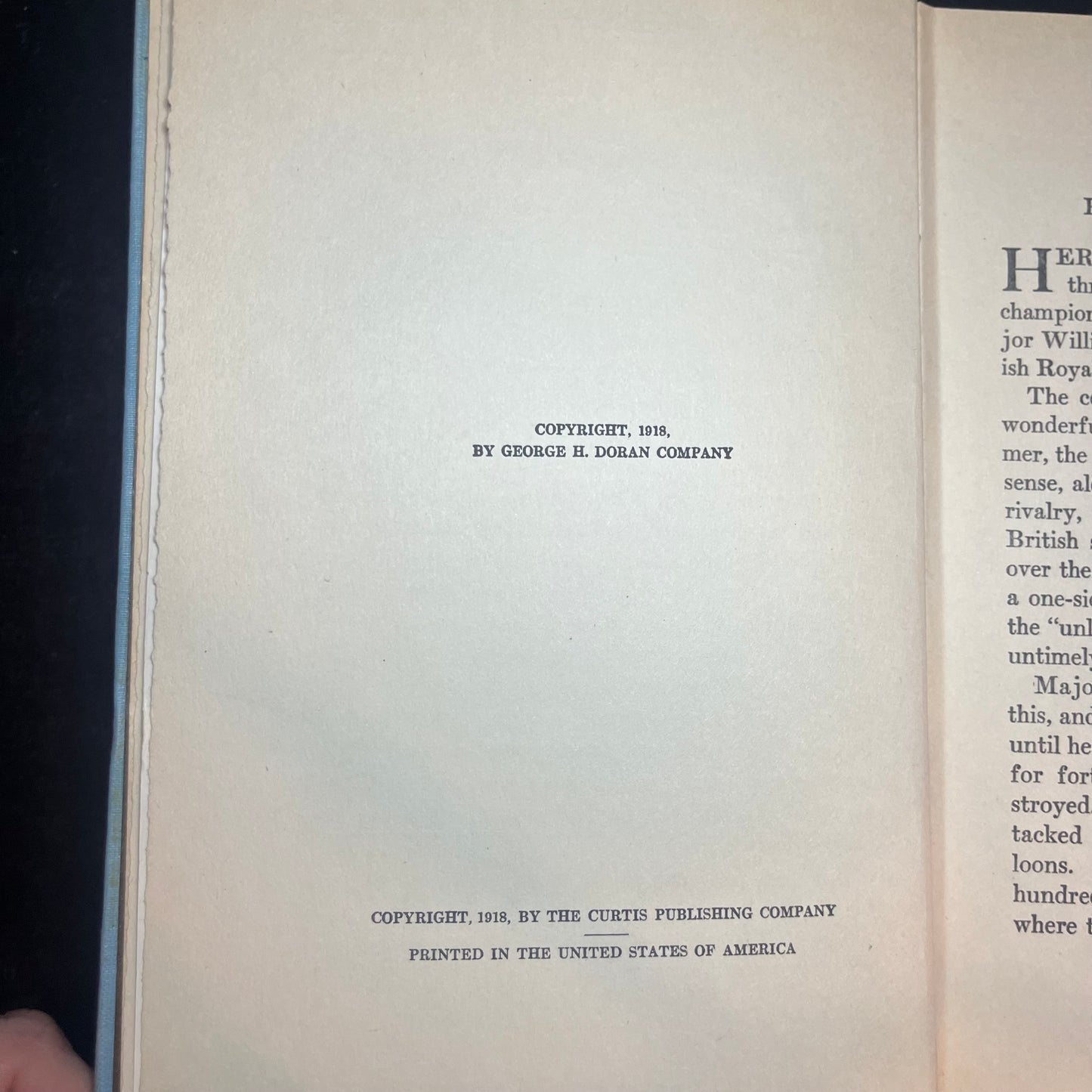 Winged Warfare - Major W.A. Bishop - 1918