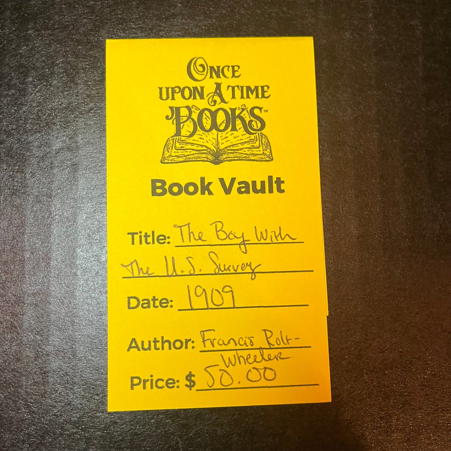 The Boy with the U.S. Survey - Francis Rolt-Wheeler - 1909