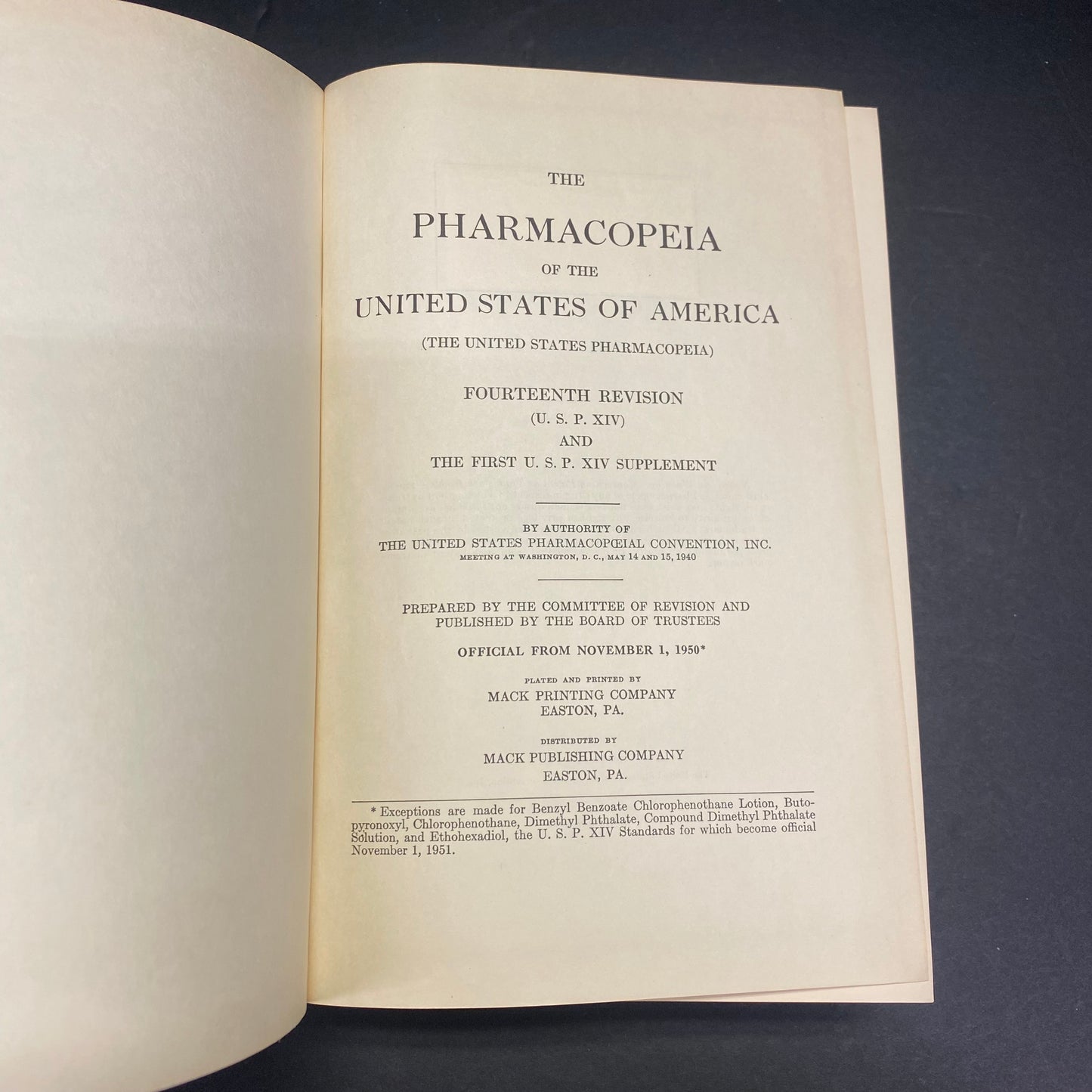 The Pharmacopeia of the United States of America - The United States Pharmacopeial Convention, Inc. - 1950