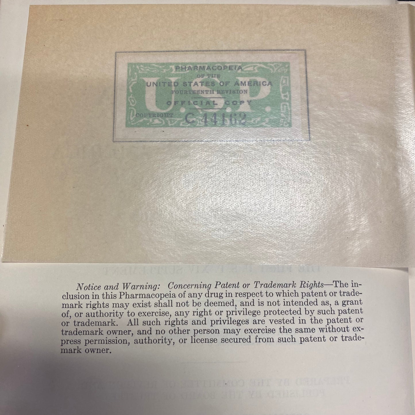 The Pharmacopeia of the United States of America - The United States Pharmacopeial Convention, Inc. - 1950