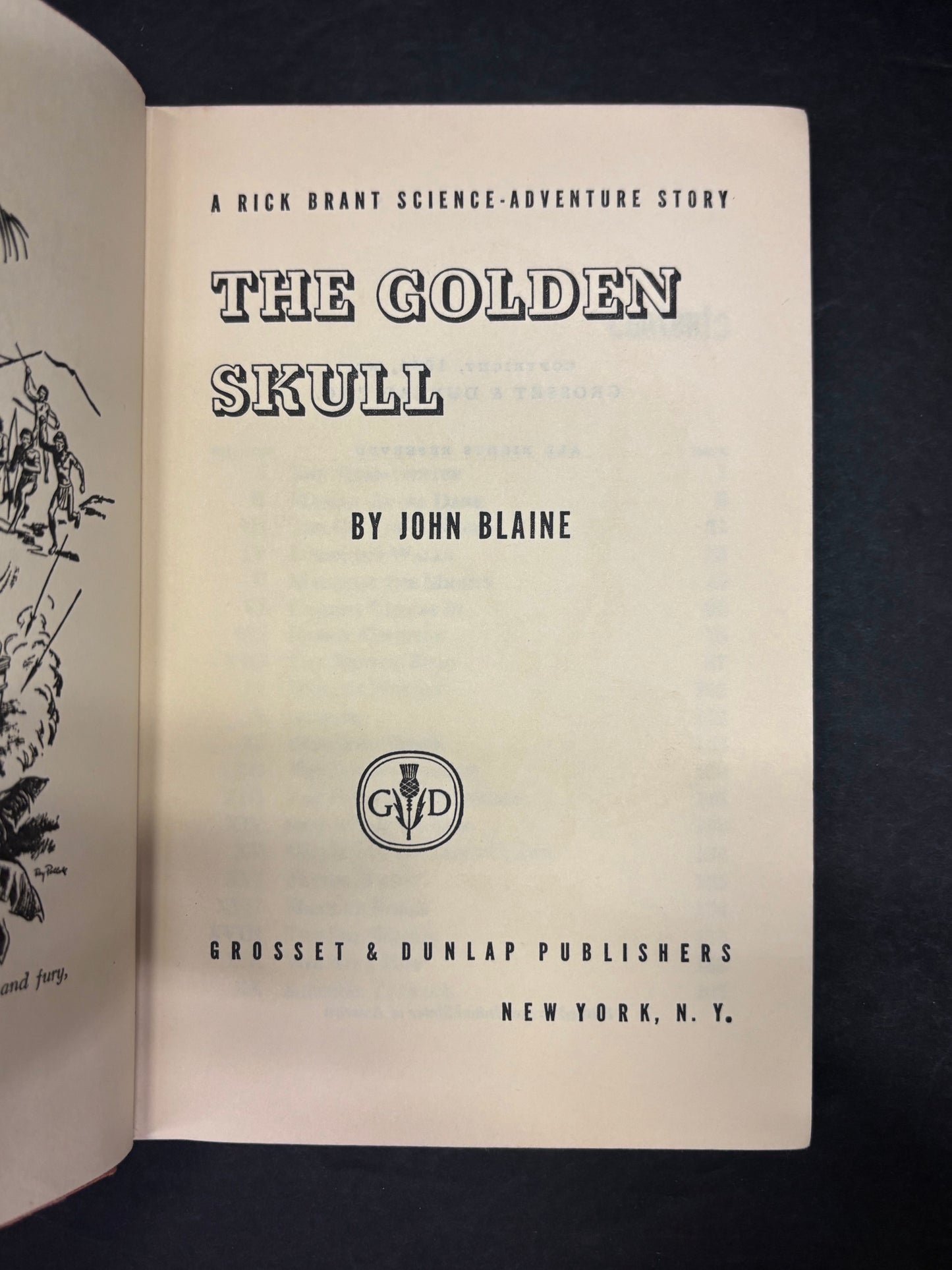 The Golden Skull - John Blaine - 1st Edition - 1954