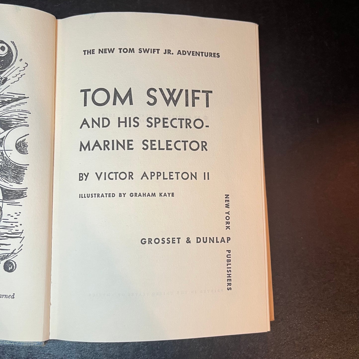 Tom Swift and His Spectromarine Selector - Victor Appleton II - 1st Edition - 1960