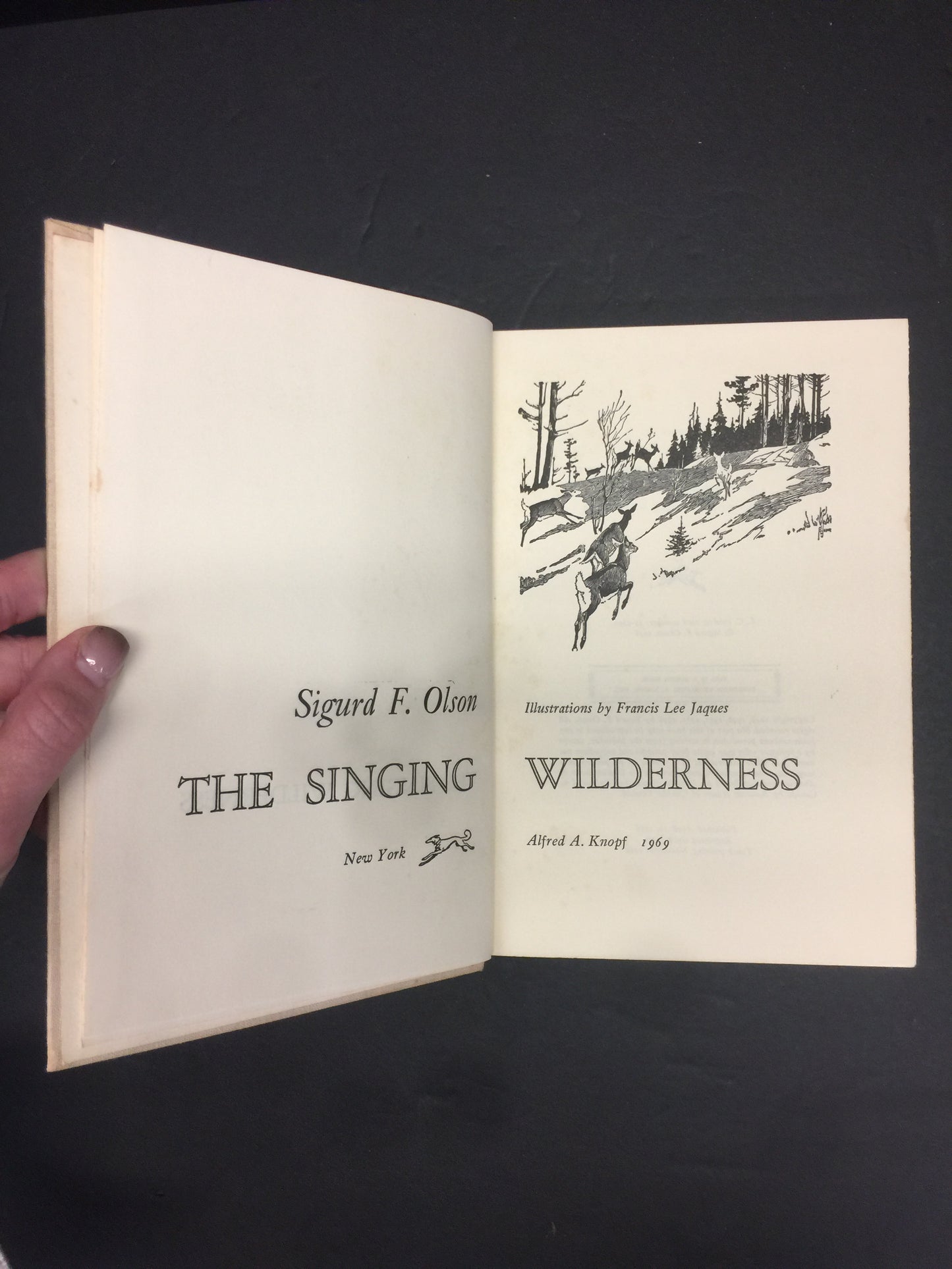The Singing Wilderness - Sigurd F. Olson - 1st Edition - Signed - Scarce - 1969