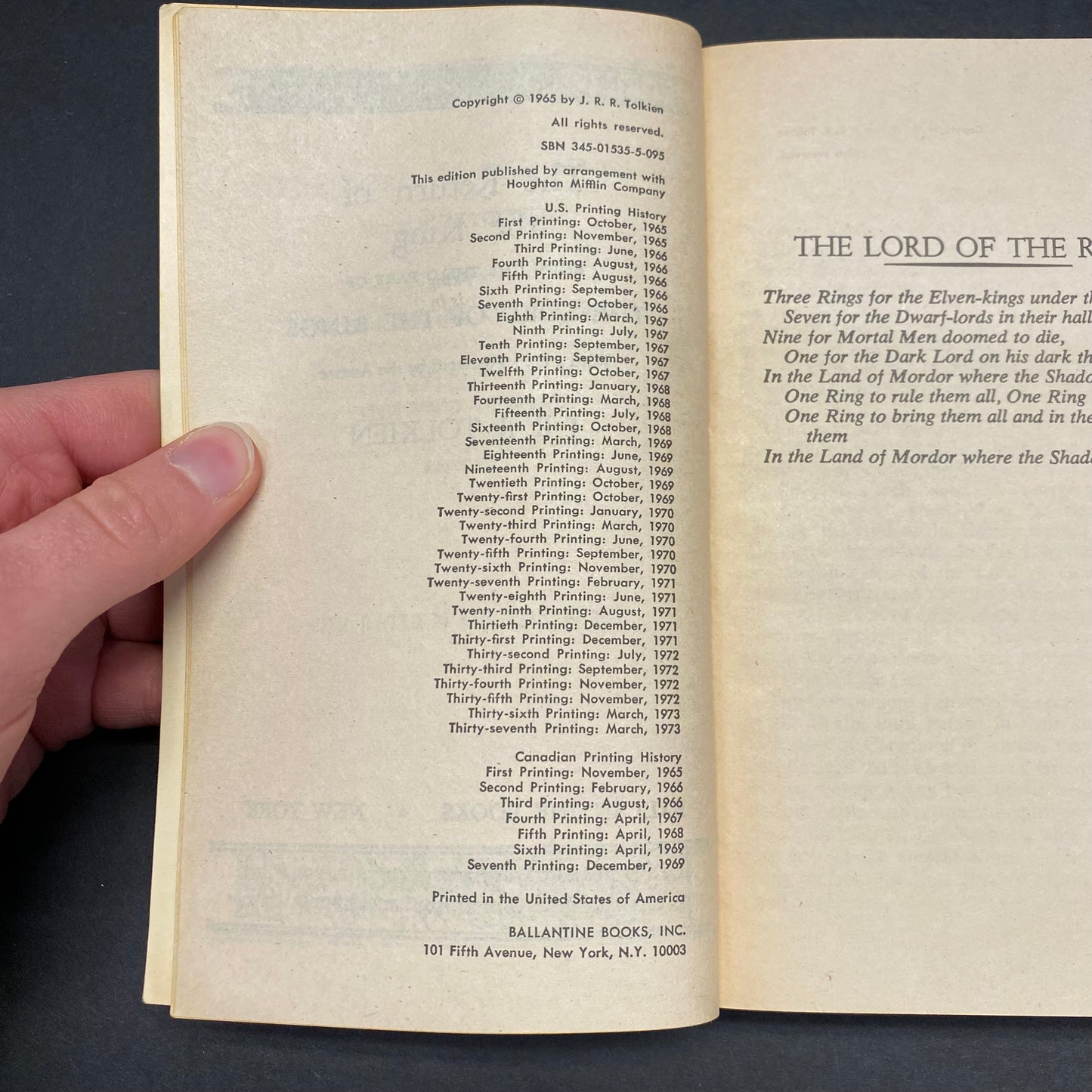 The Lord of the Rings Trilogy - J. R. R. Tolkien - Box Set - 1973