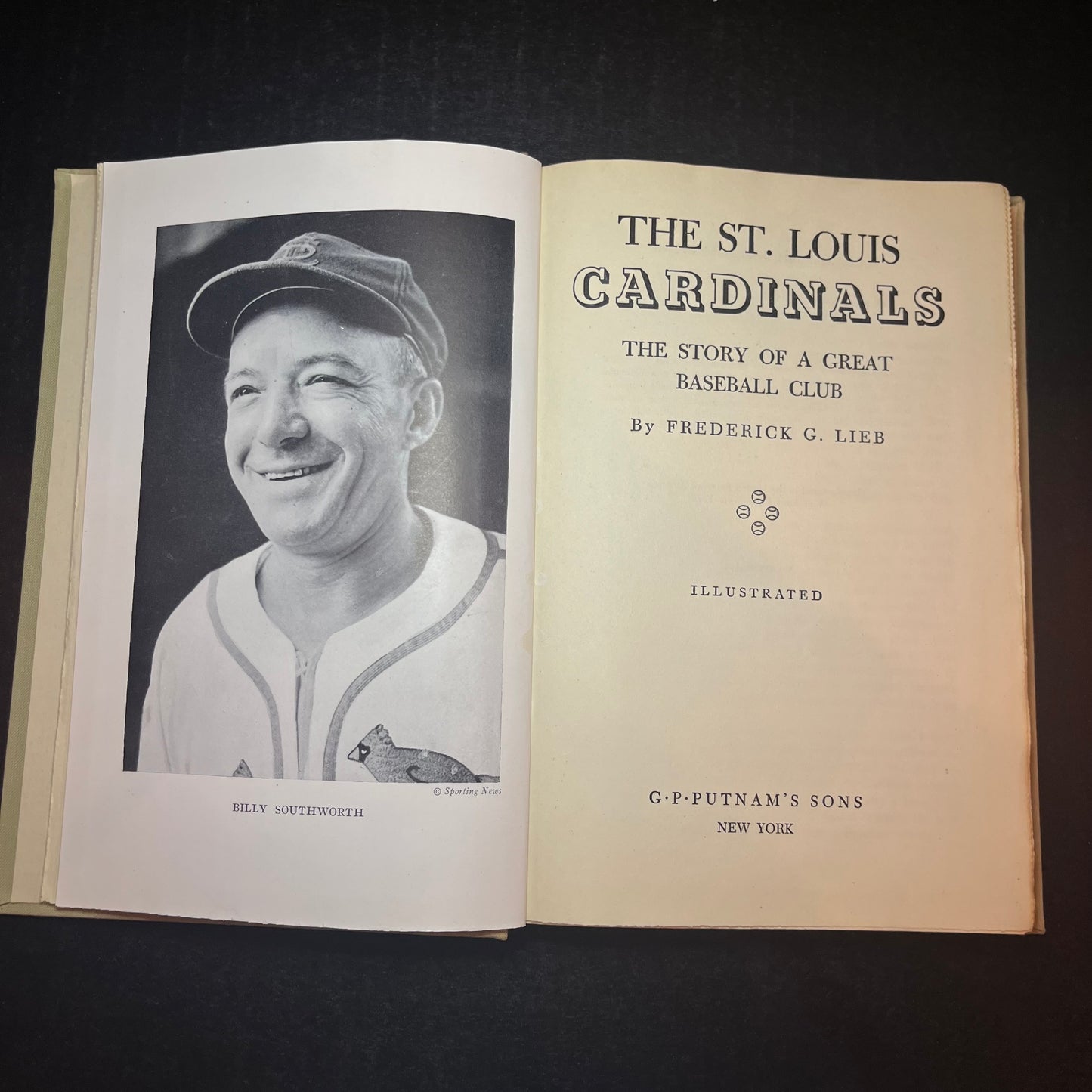 The St. Louis Cardinals, The Story of a Great Baseball Club - Frederick G. Lifb - 2nd Print - 1944