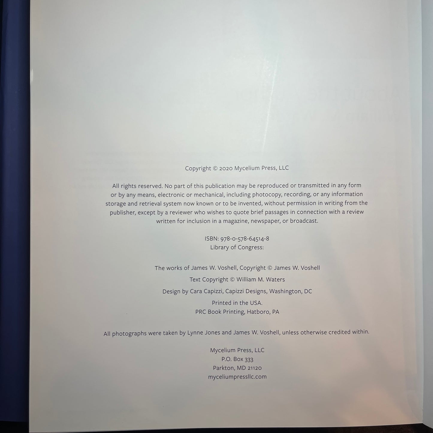 James W. Voshell - His Life and Art - William M. Waters - 2x Signed Copy - 2020