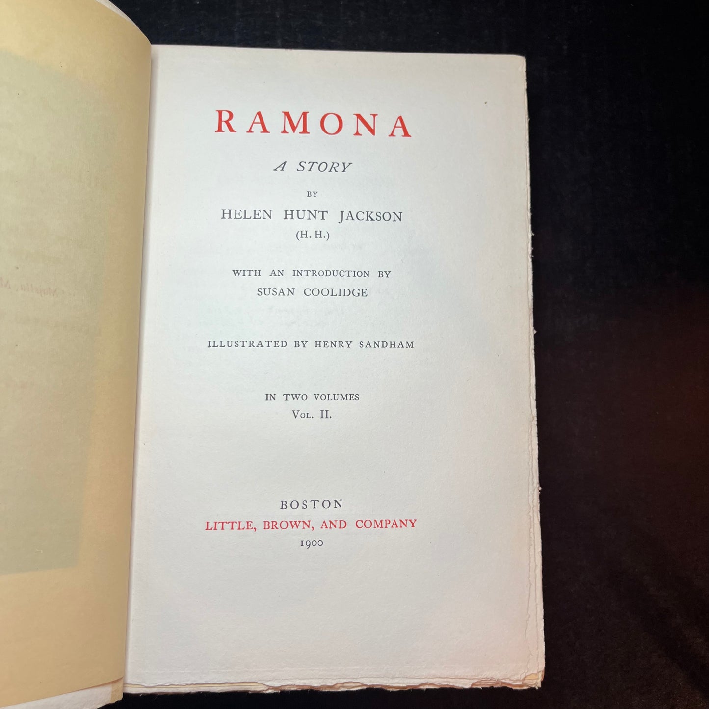 Ramona - Helen Jackson - Limited of 500 - Two Volumes - 1900