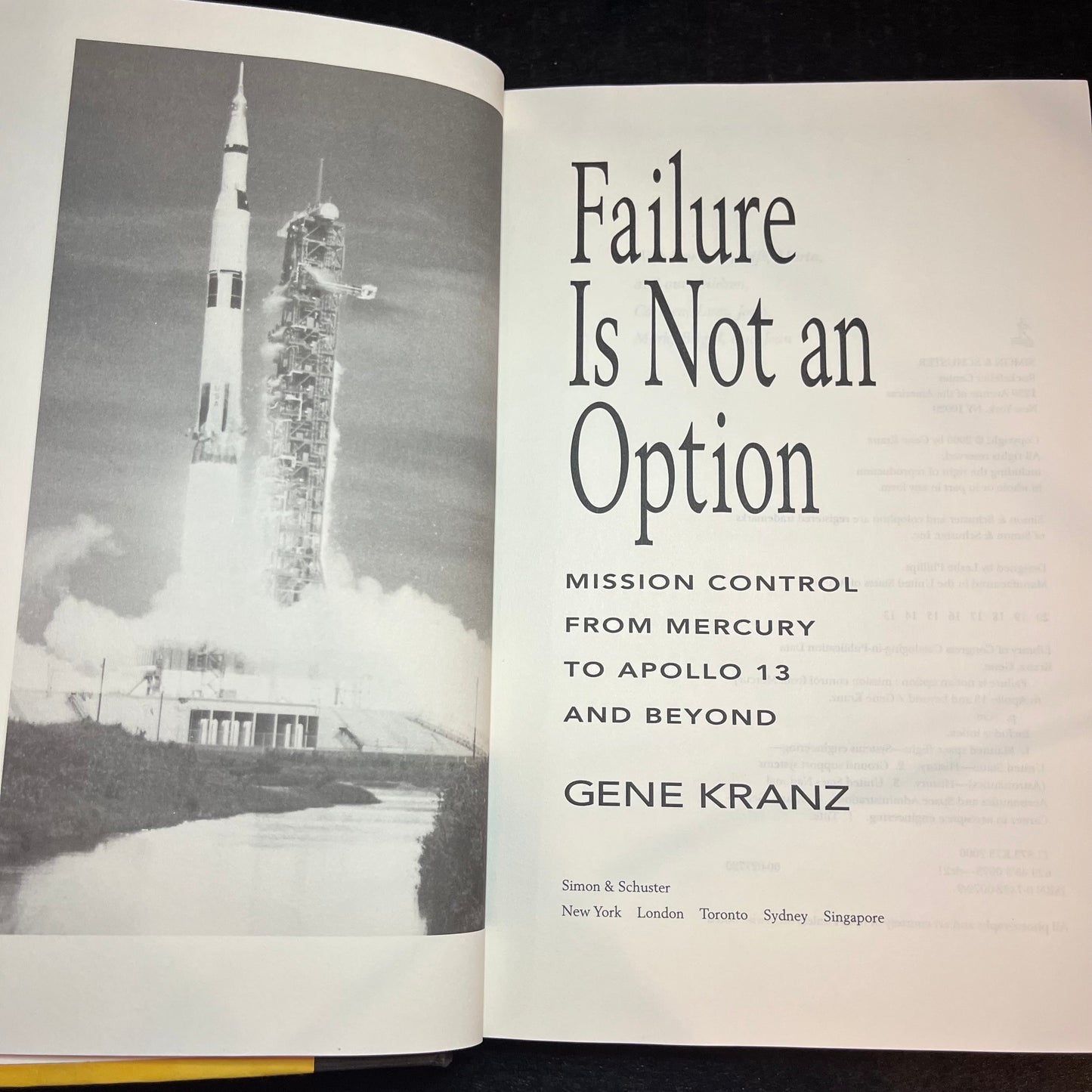 Failure Is Not an Option - Gene Kranz - Signed Copy - 13th Print - 2000