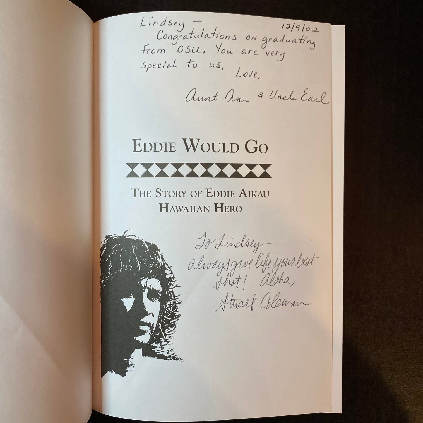 Eddie Would Go - Stuart Holmes Coleman - Signed - 2002