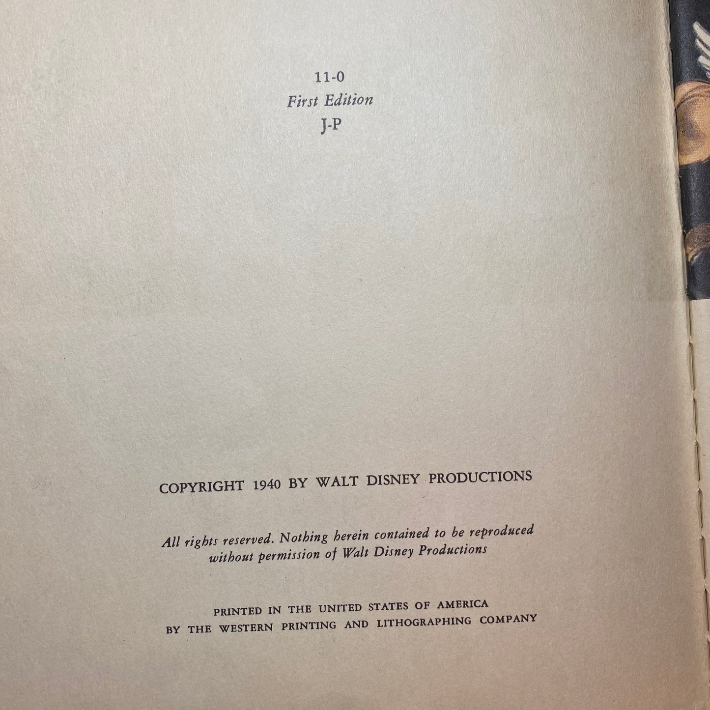 Pastóral - Walt Disney - Fantasia - 1st Edition - 1940