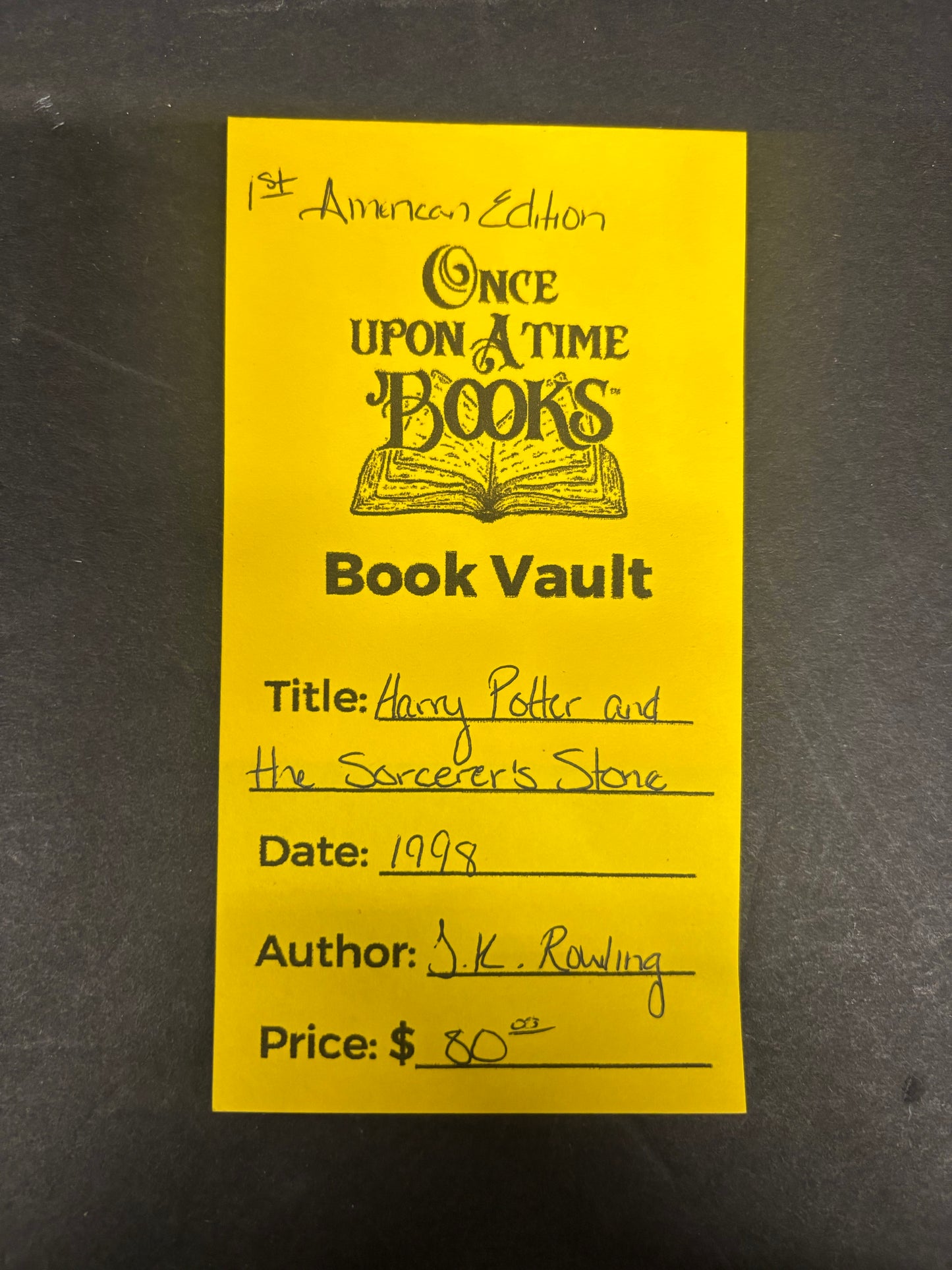 Harry Potter and the Sorcerer's Stone - J. K. Rowling - 1st American Edition - 1998