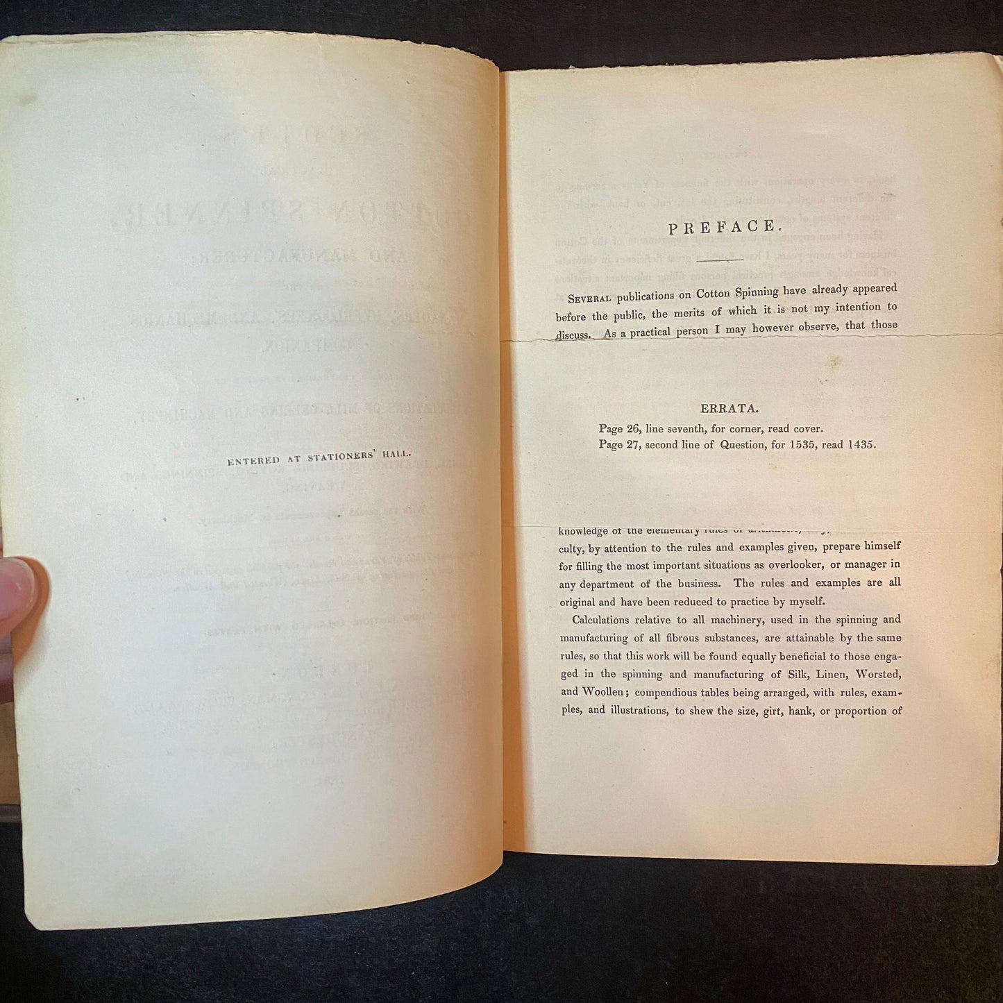 Scott's Cotton Spinner and Manufacturer - Robert Scott - 1851
