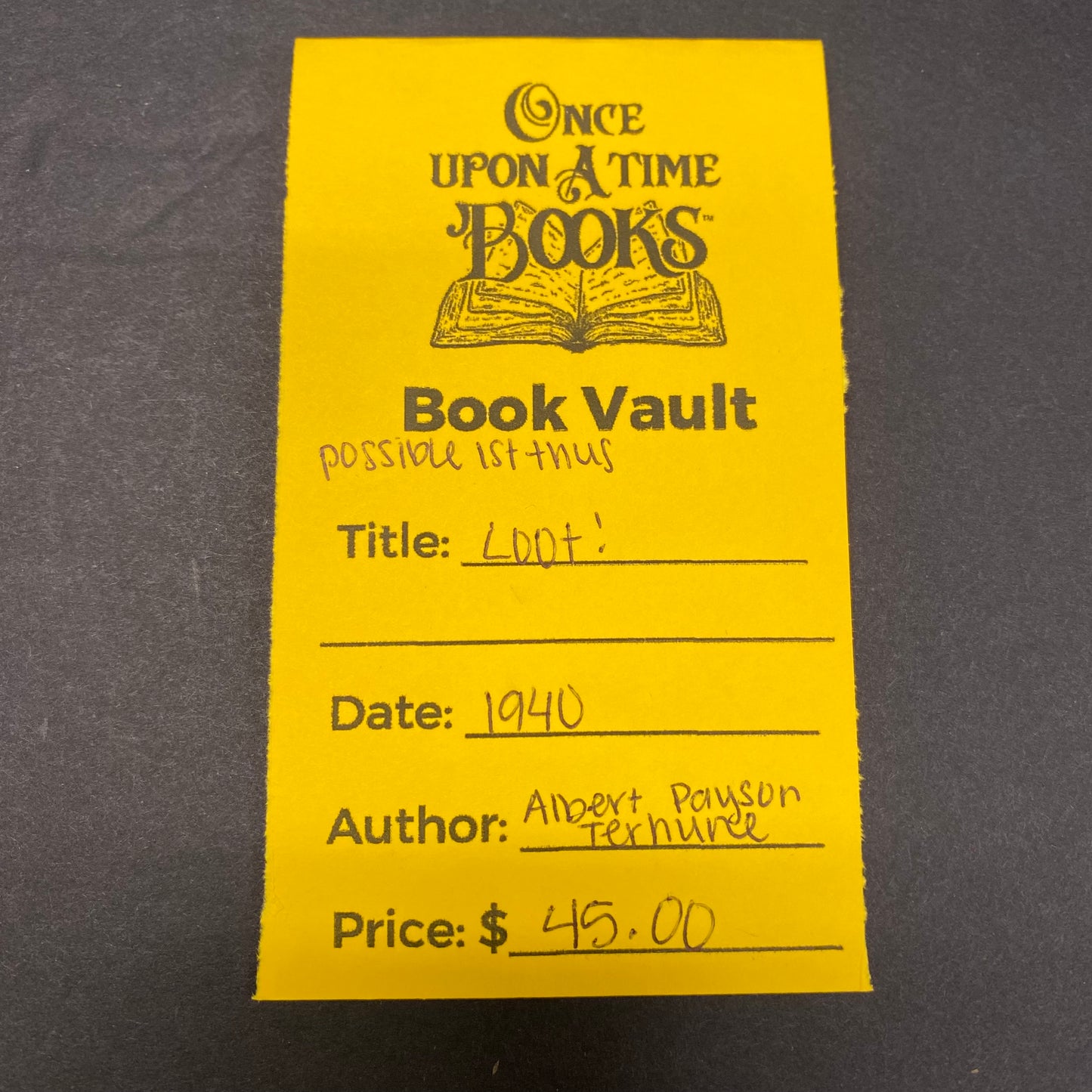 Loot! - Albert Payson Terhune - Possible 1st Thus - 1940