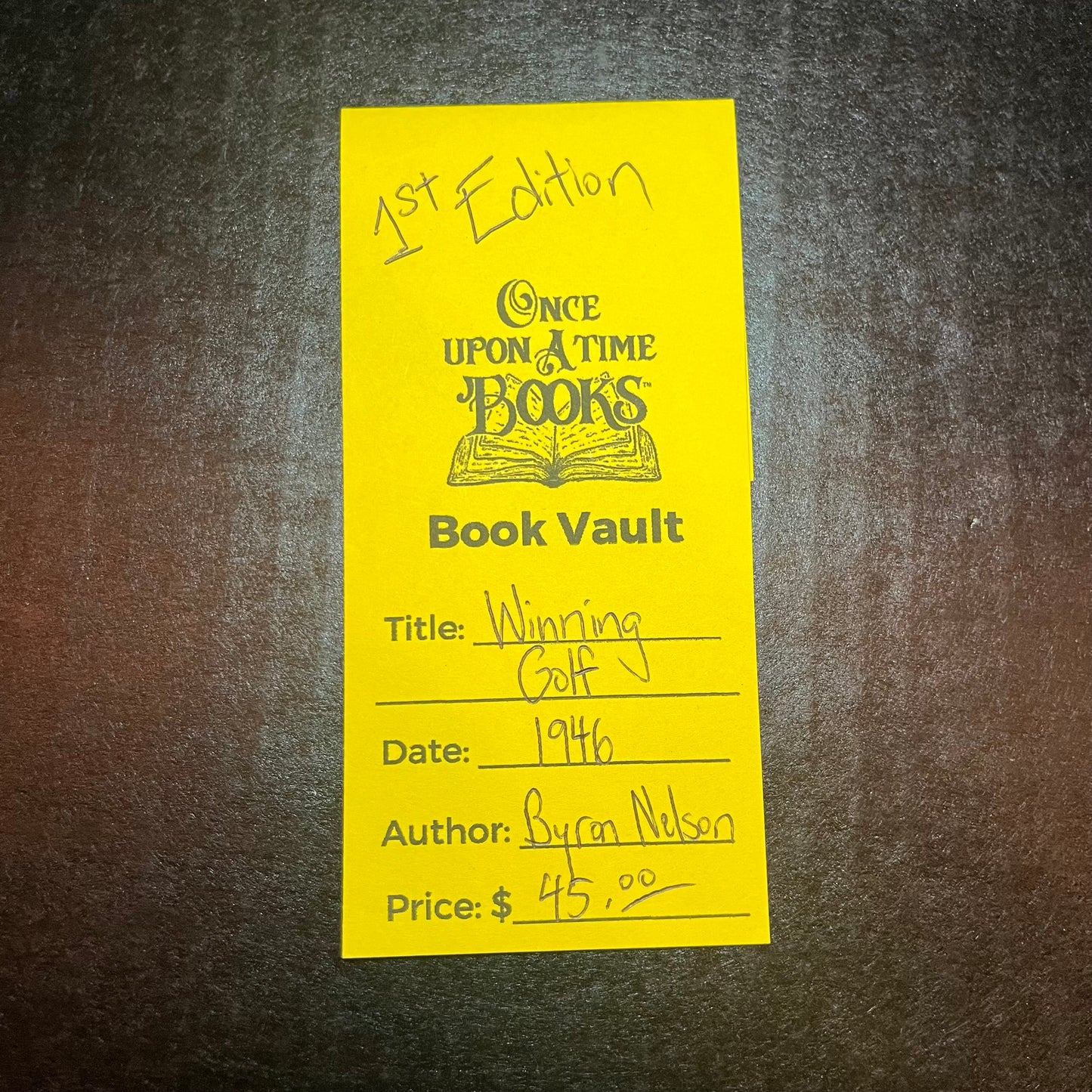 Winning Golf - Byron Nelson - 1st Edition - 1946