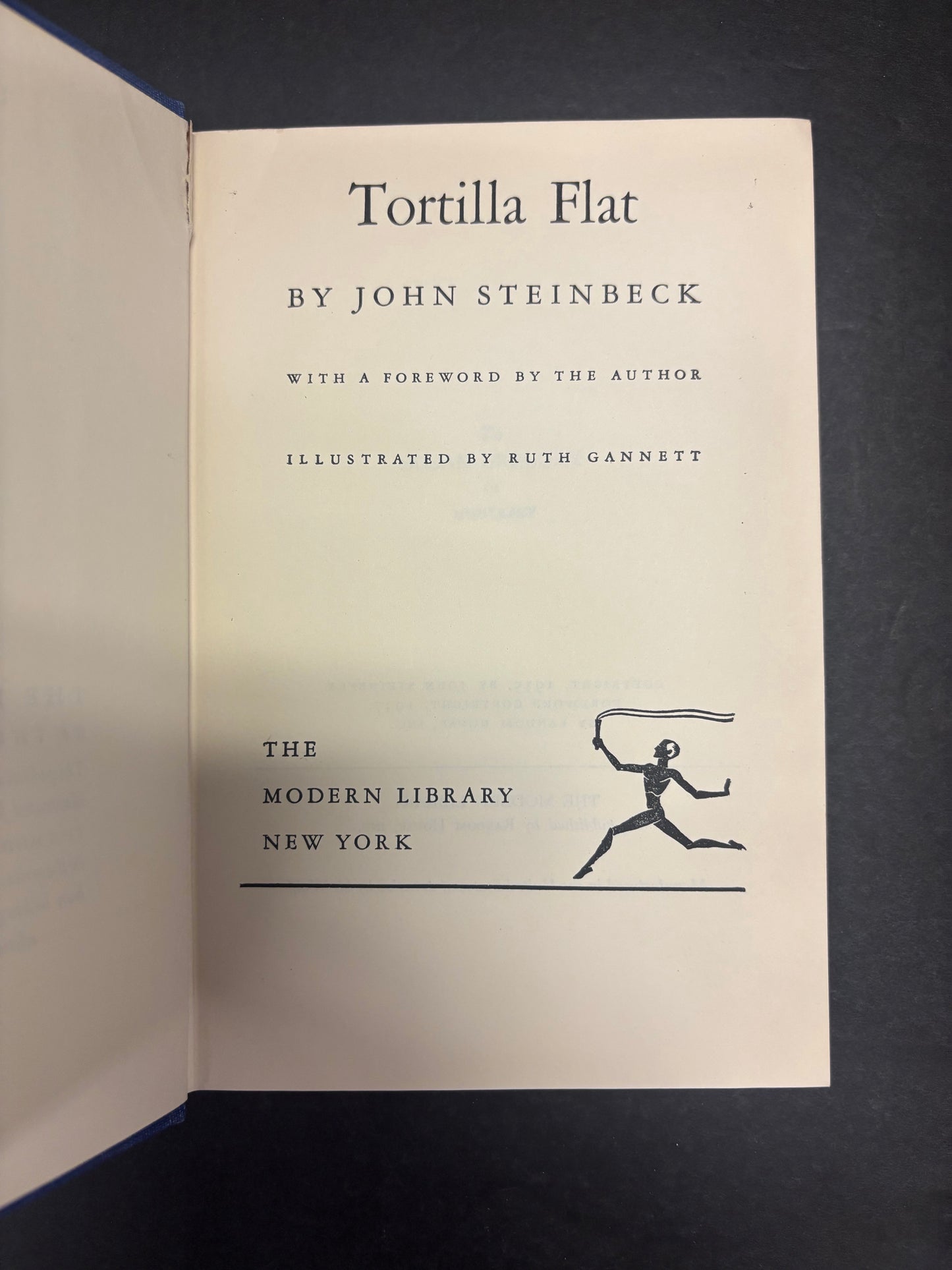 Tortilla Flat - John Steinbeck - Modern Library - 1937