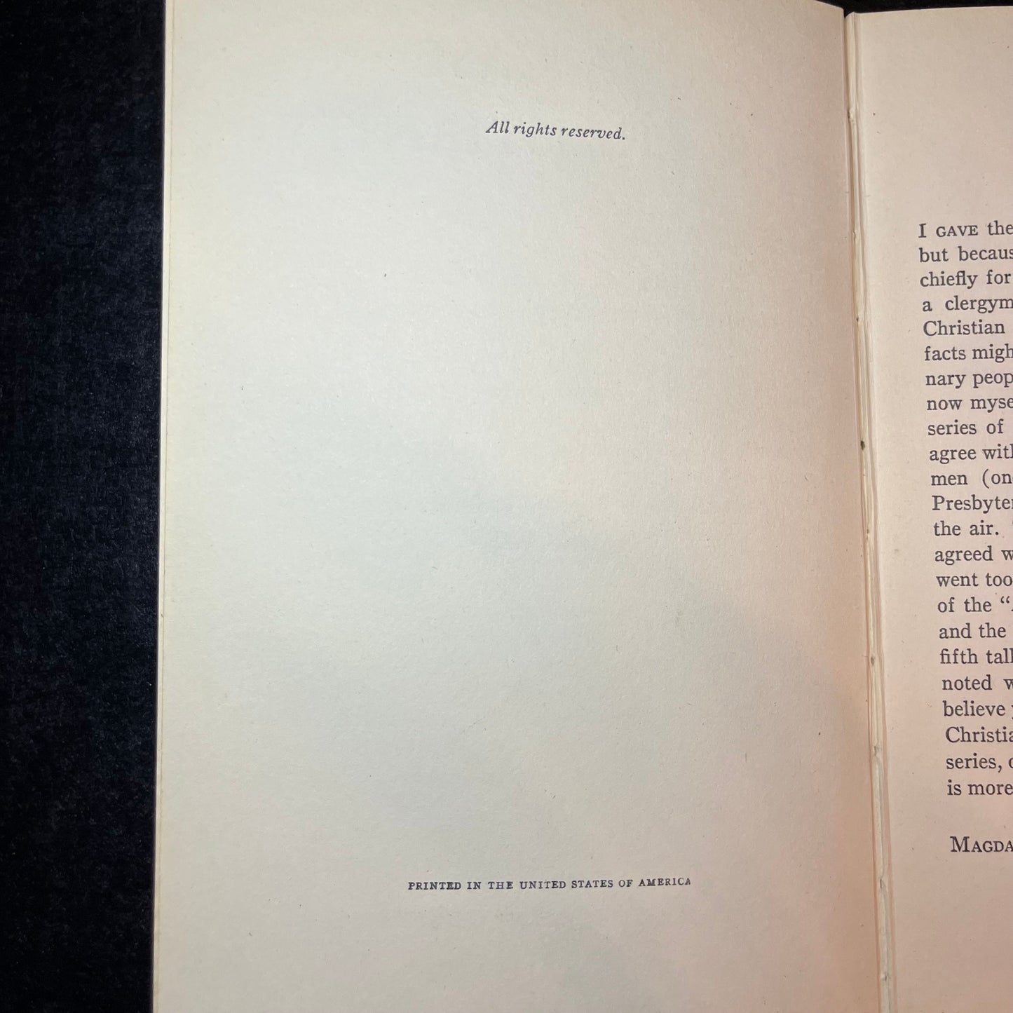 The Case For Christianity - C.S. Lewis - First American Edition - 1944