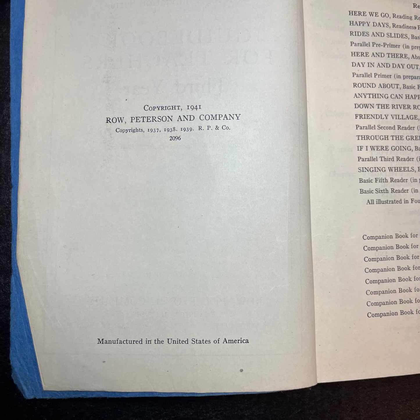 Guidebook for the Teachers - Mabel O'Donnell - Alice and Jerry Books - 1941