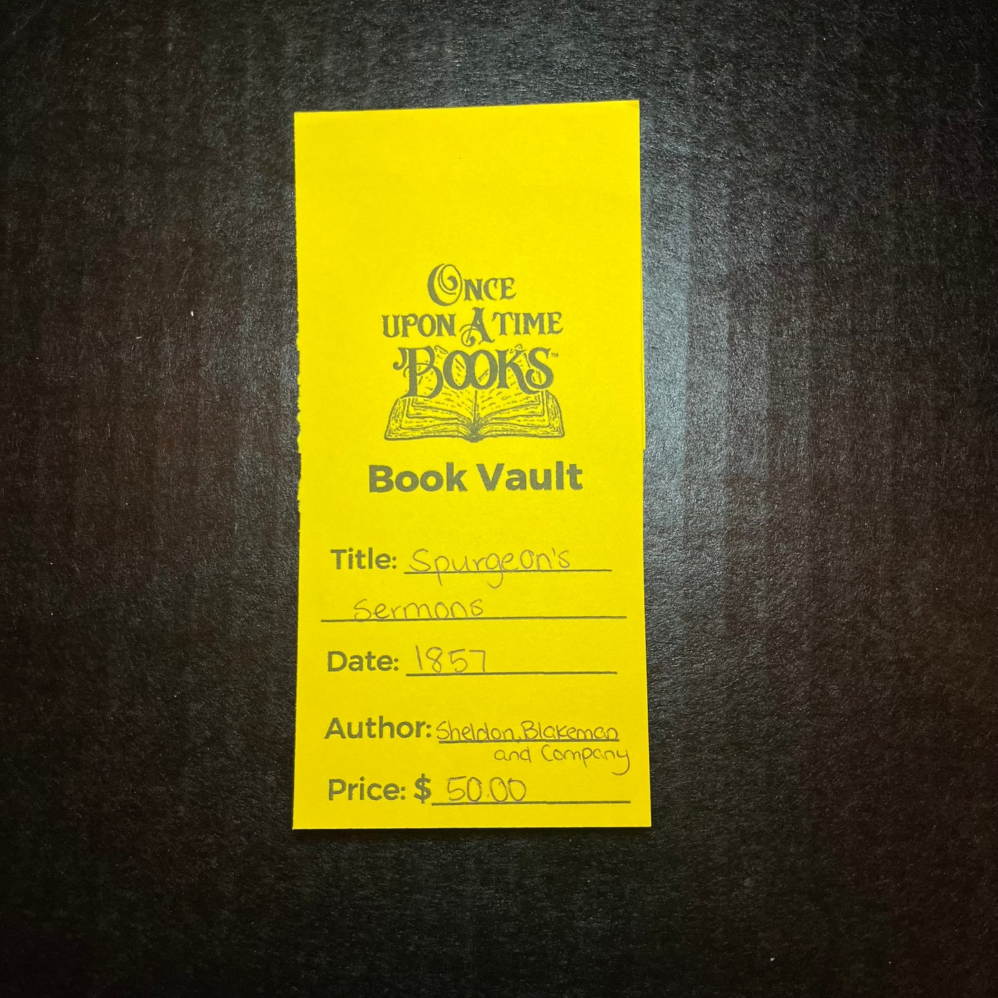 Spurgeon's Sermons - Sheldon, Blakeman and Company - 1857