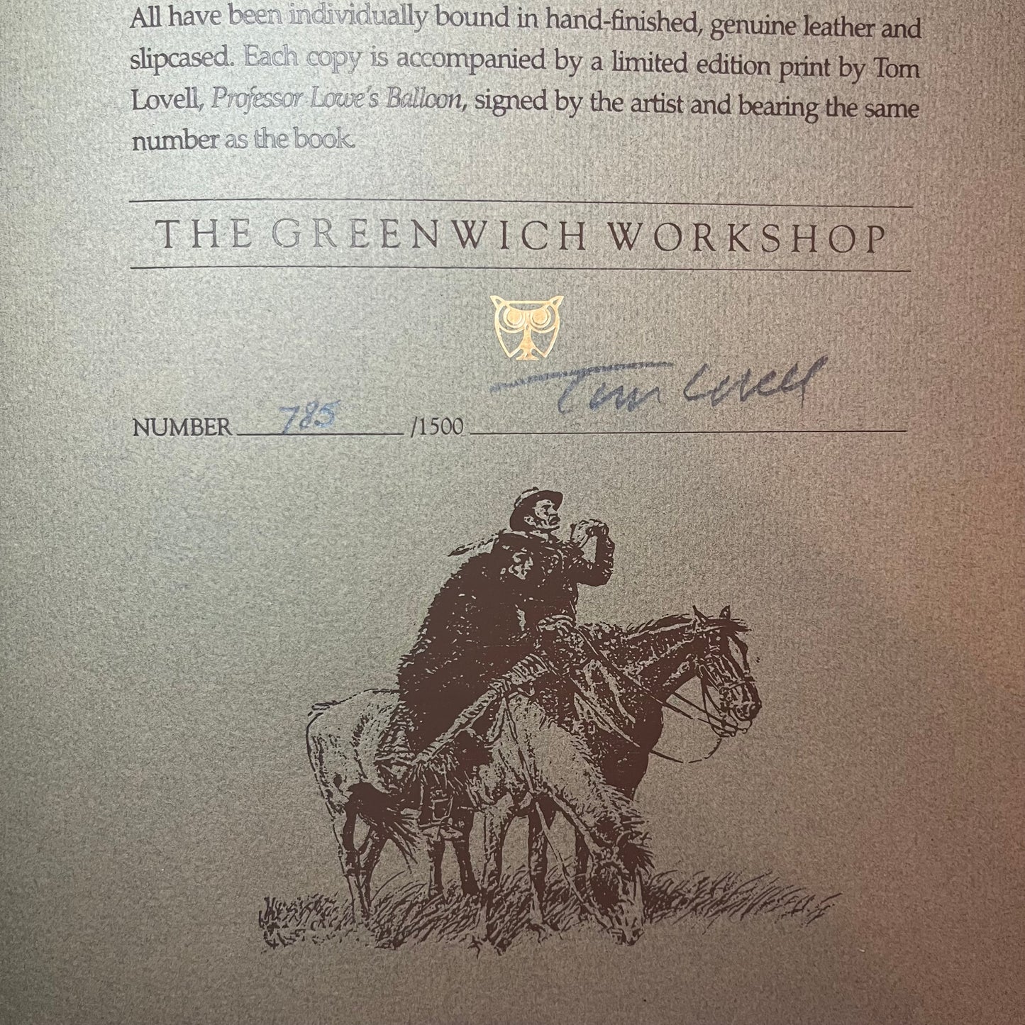 The Art of Tom Lovell an Invitation to History - Don Hedgpeth and Tom Lovell - Limited Edition - Signed Copy - 1993