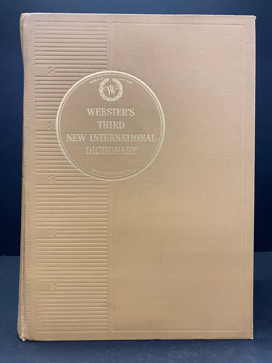 Webster's Third New International Dictionary - Merriam-Webster - 1961