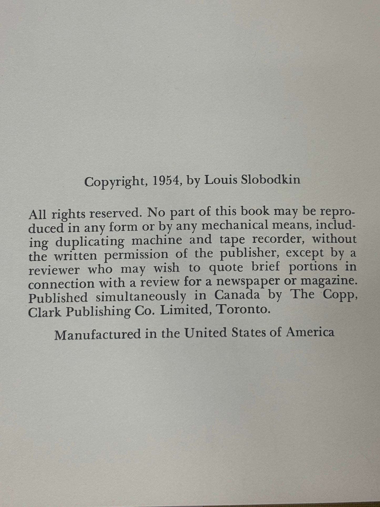 Mr. Petersand's Cats (and Kittens) - Louis Slobodkin - Presumed 1st - 1954