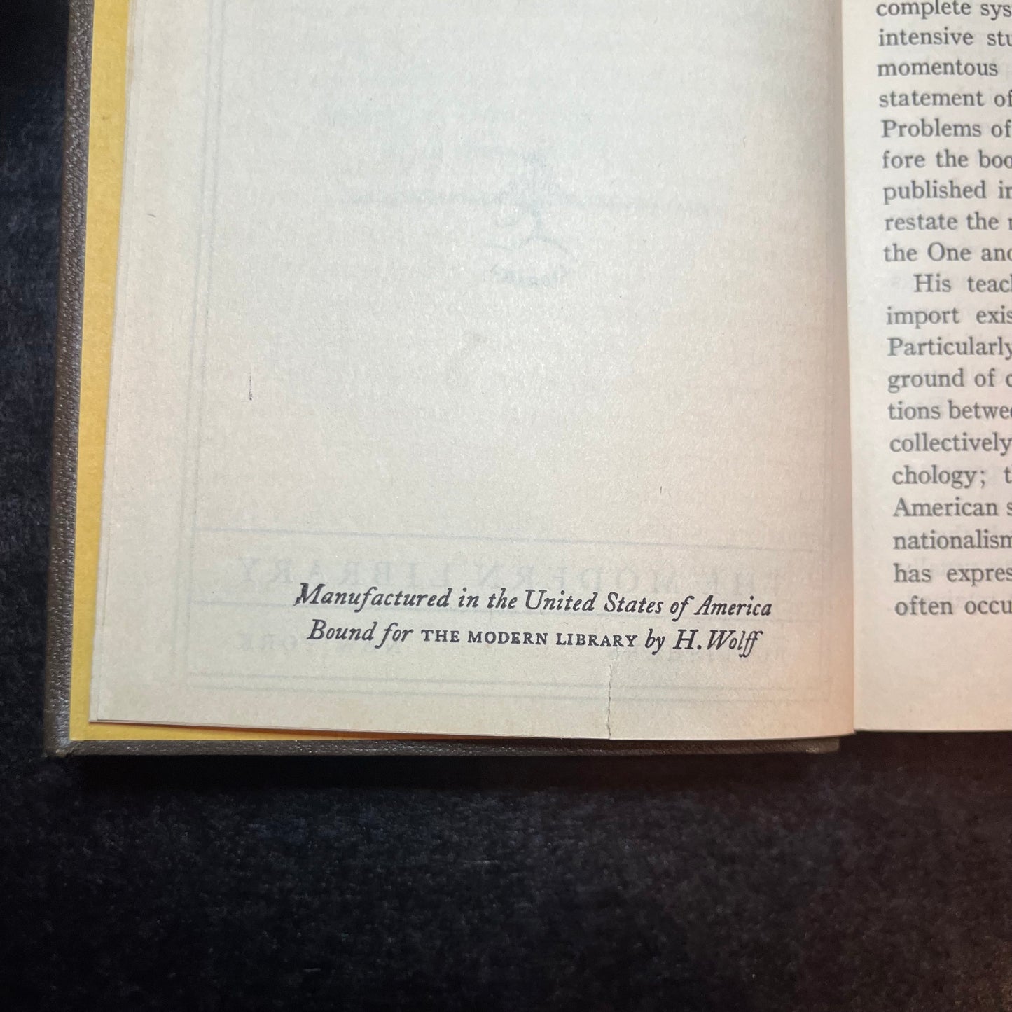 The Philosophy of William James - William James - Scarce - 1931