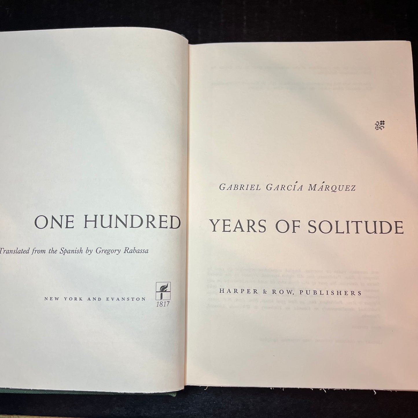 One Hundred Years of Solitude - Gabriel Garciá Márquez - 1st Book Club Edition - 1970