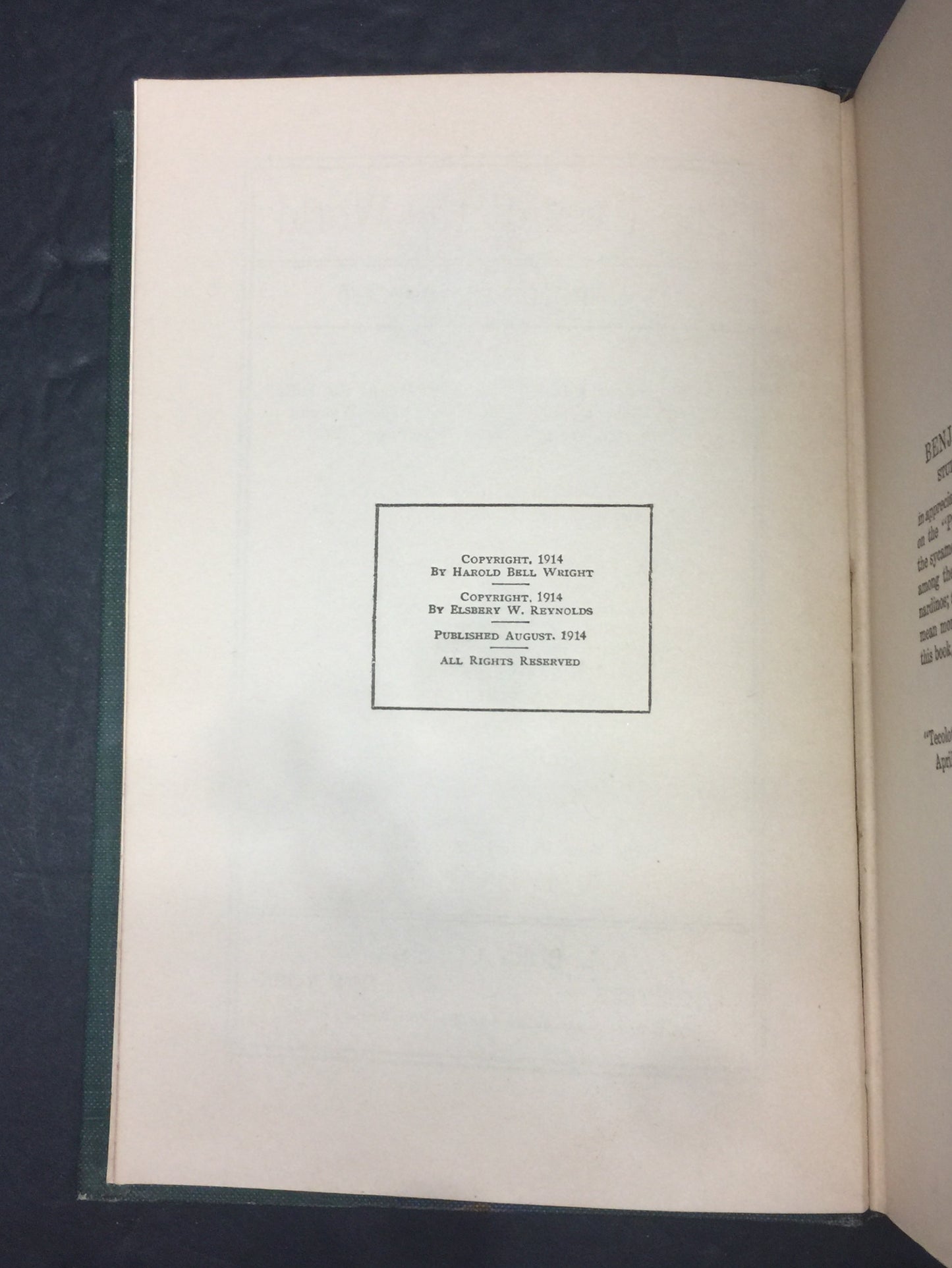 The Eyes of the World - Harold Bell Wright - 1st Edition - 1914