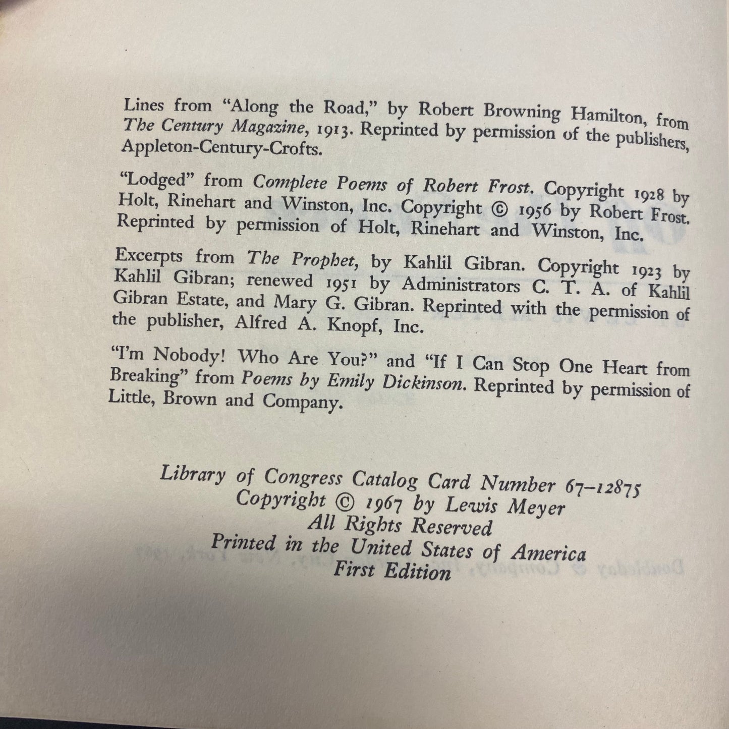 Off the Sauce - Lewis Meyer - Signed - 1967