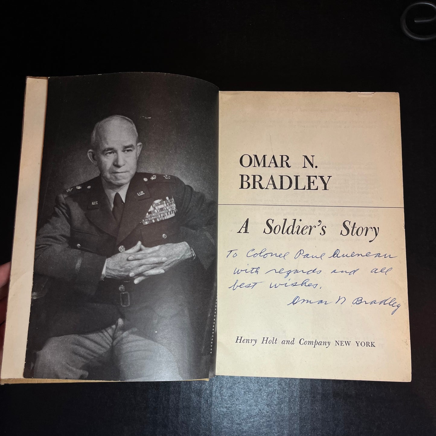 A Soldier's Story - Omar N. Bradley - Signed Copy - 1951