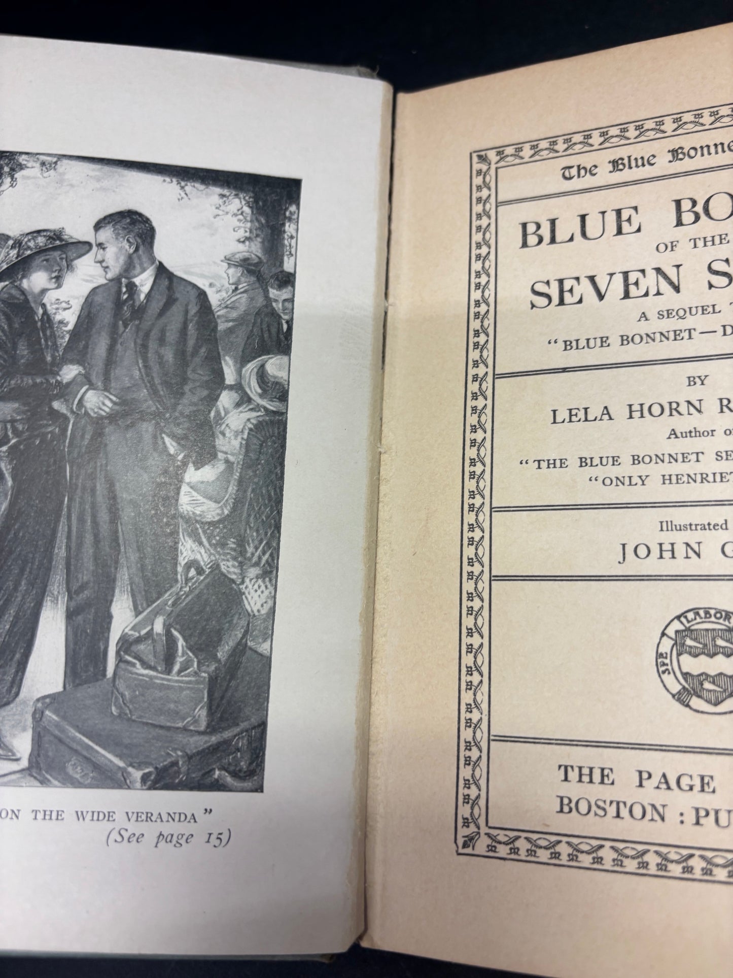 Blue Bonnet of the Seven Stars - Lela Horn Richards - 8th Print - 1926