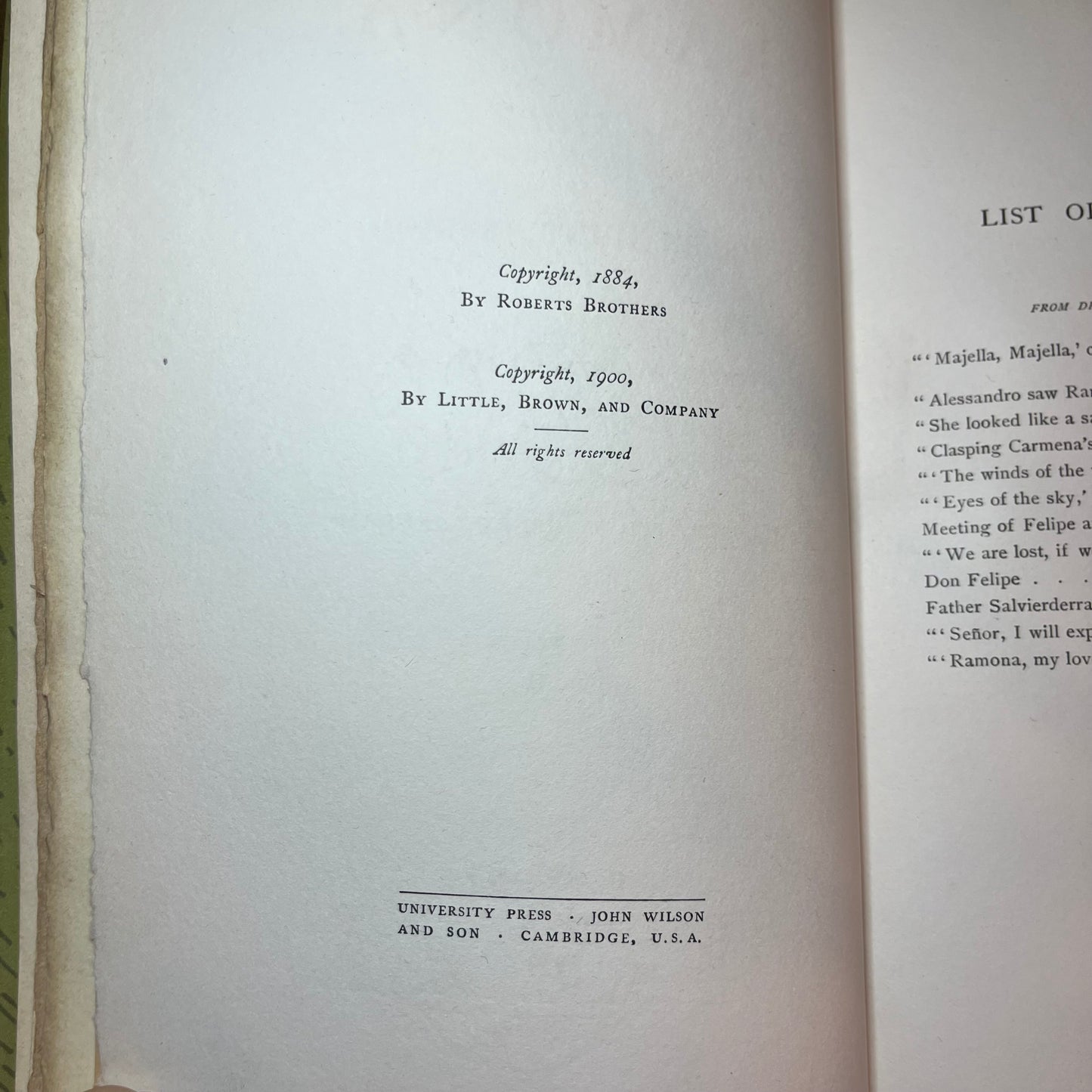 Ramona - Helen Jackson - Limited of 500 - Two Volumes - 1900