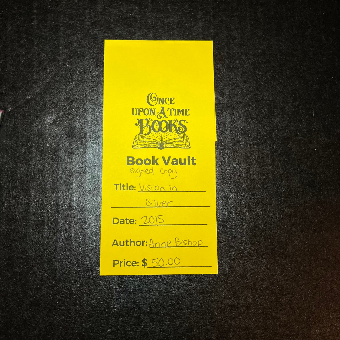 Vision in Silver - Anne Bishop - Signed Copy - 2015