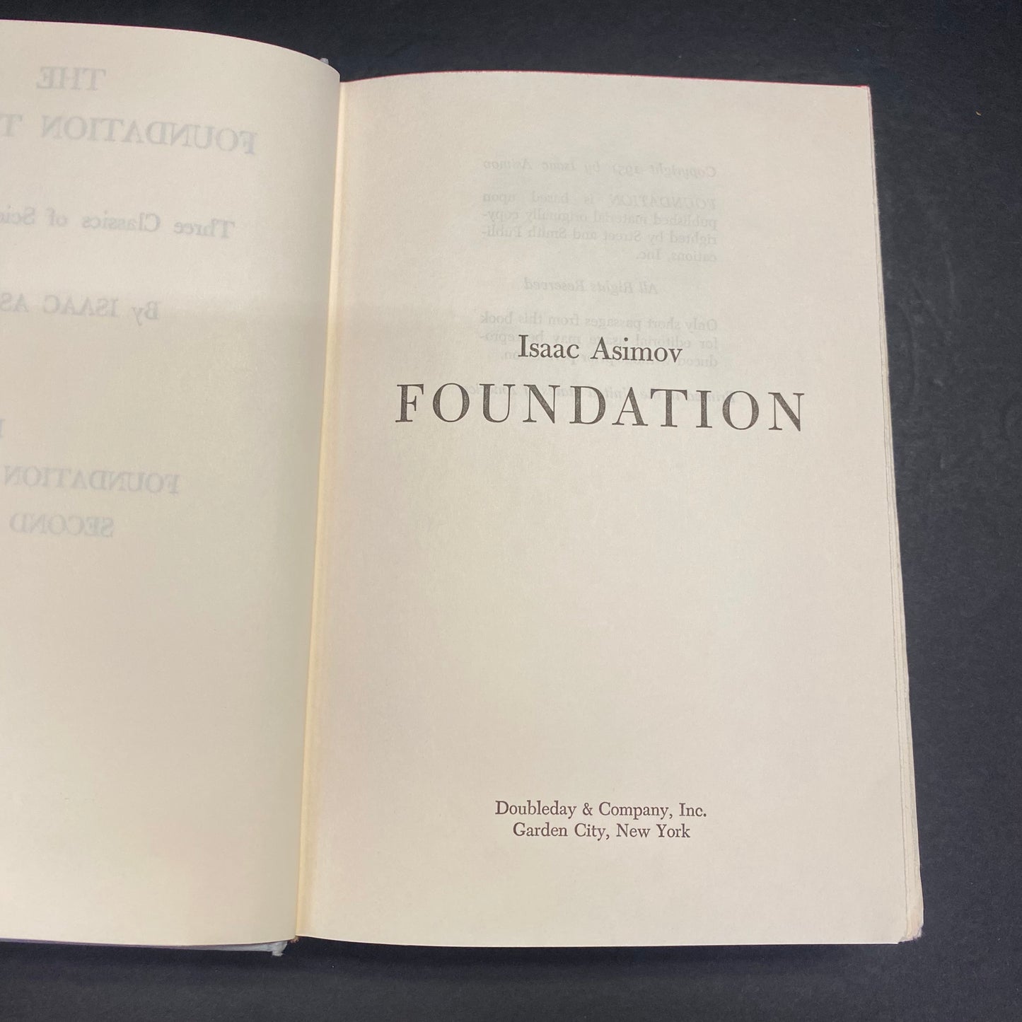 The Foundation Trilogy - Isaac Asimov - Book Club Edition - Early Edition - 1951