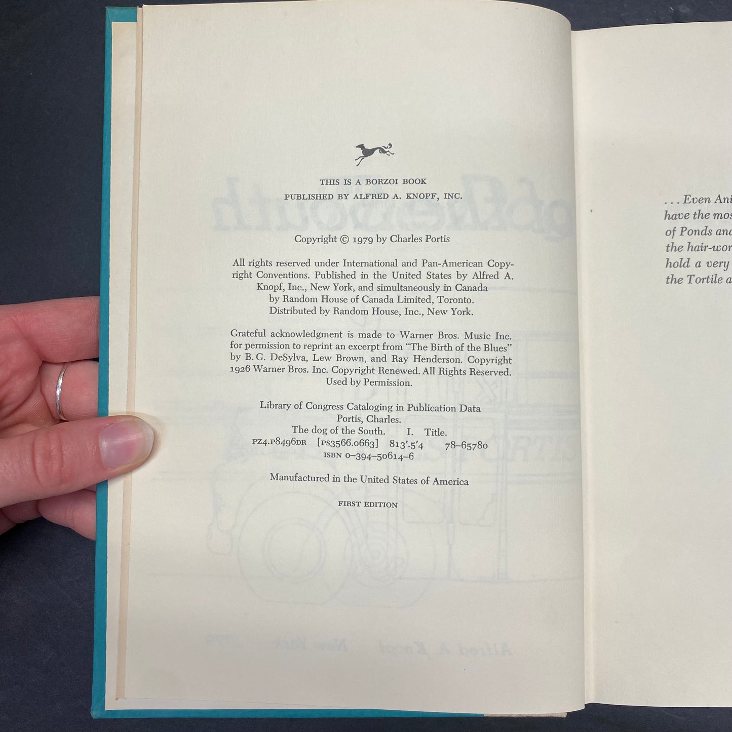 The Dog of the South - Charles Portis - 1st Edition - 1979