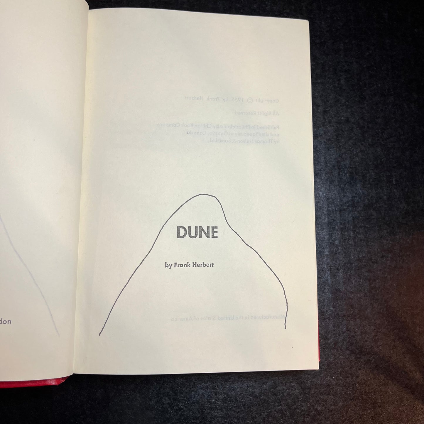 Dune - Frank Herbert - Book Club Edition - 1965