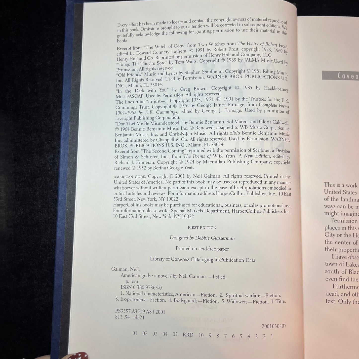 American Gods - Neil Gaiman - First Edition - 2001