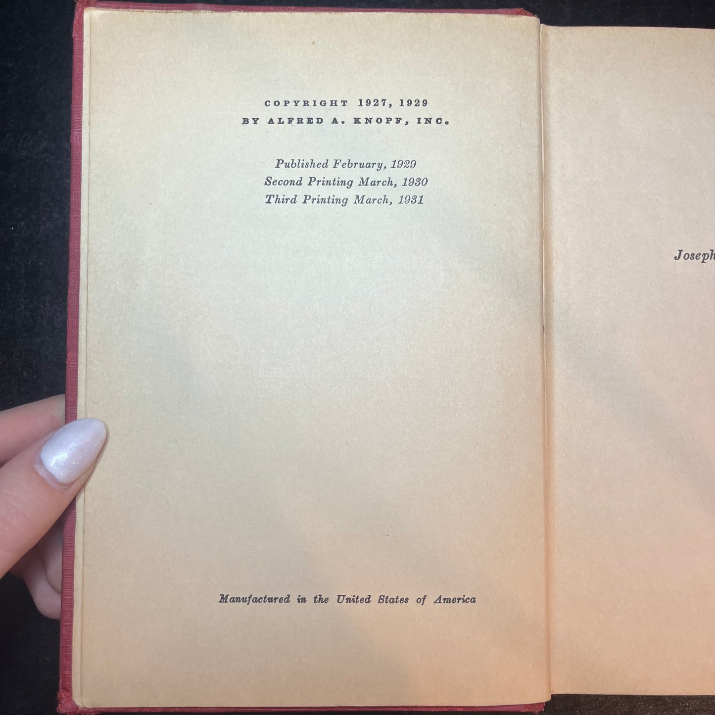Red Harvest - Dashiell Hammett - 3rd Print Scarce - 1831