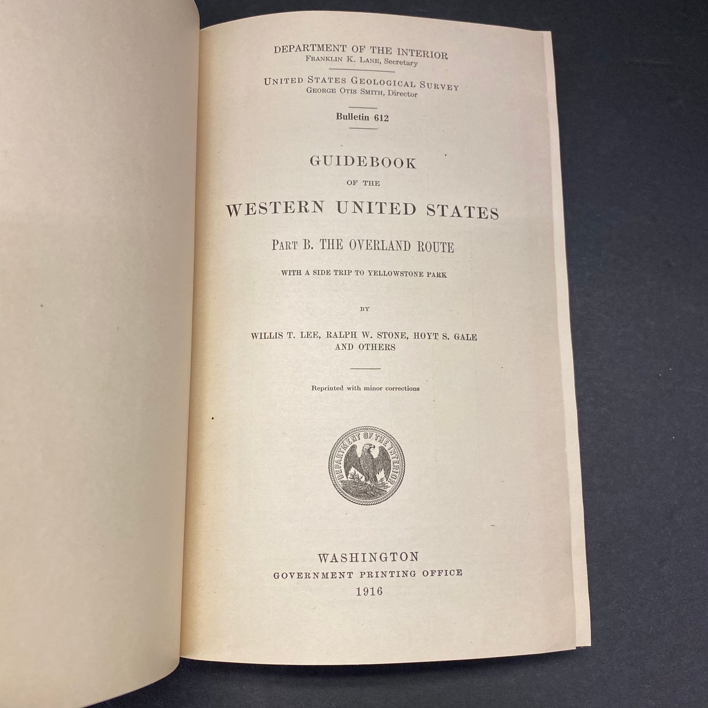Guidance of The Western United States: The Overland Route - Willis T. Lee, et al. - 1916