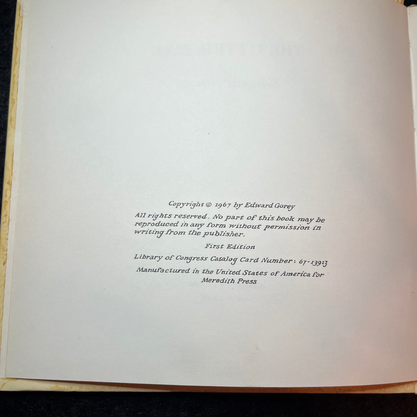 The Utter Zoo - Edward Gorey - 1st Edition - 1967